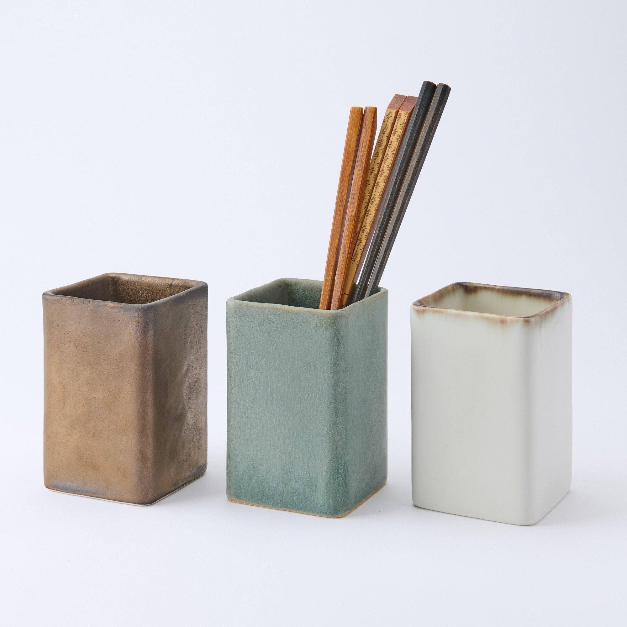 Earthy Glaze Square Cutlery Stand