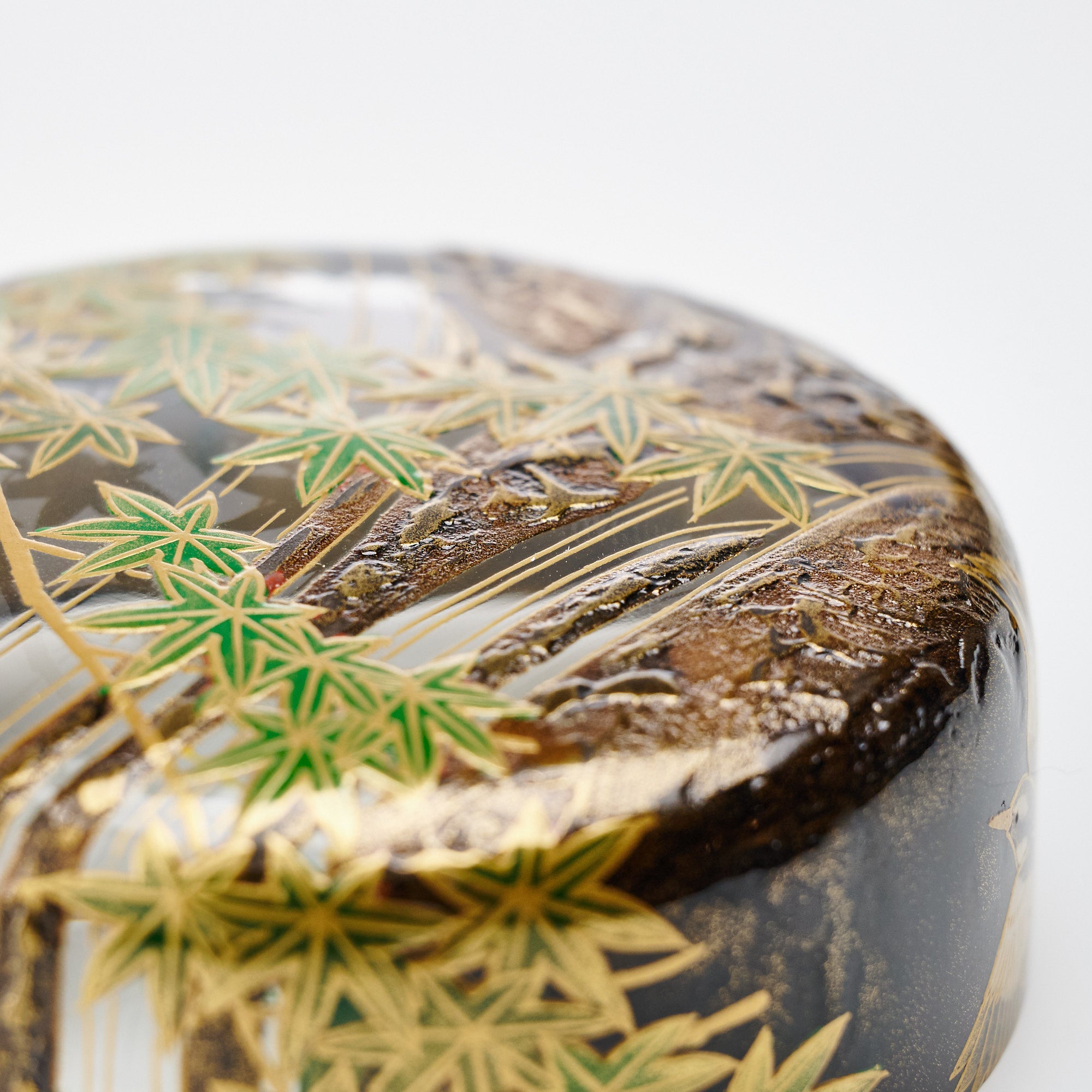 Wagtails at the Waterfall Natsume Matcha Container