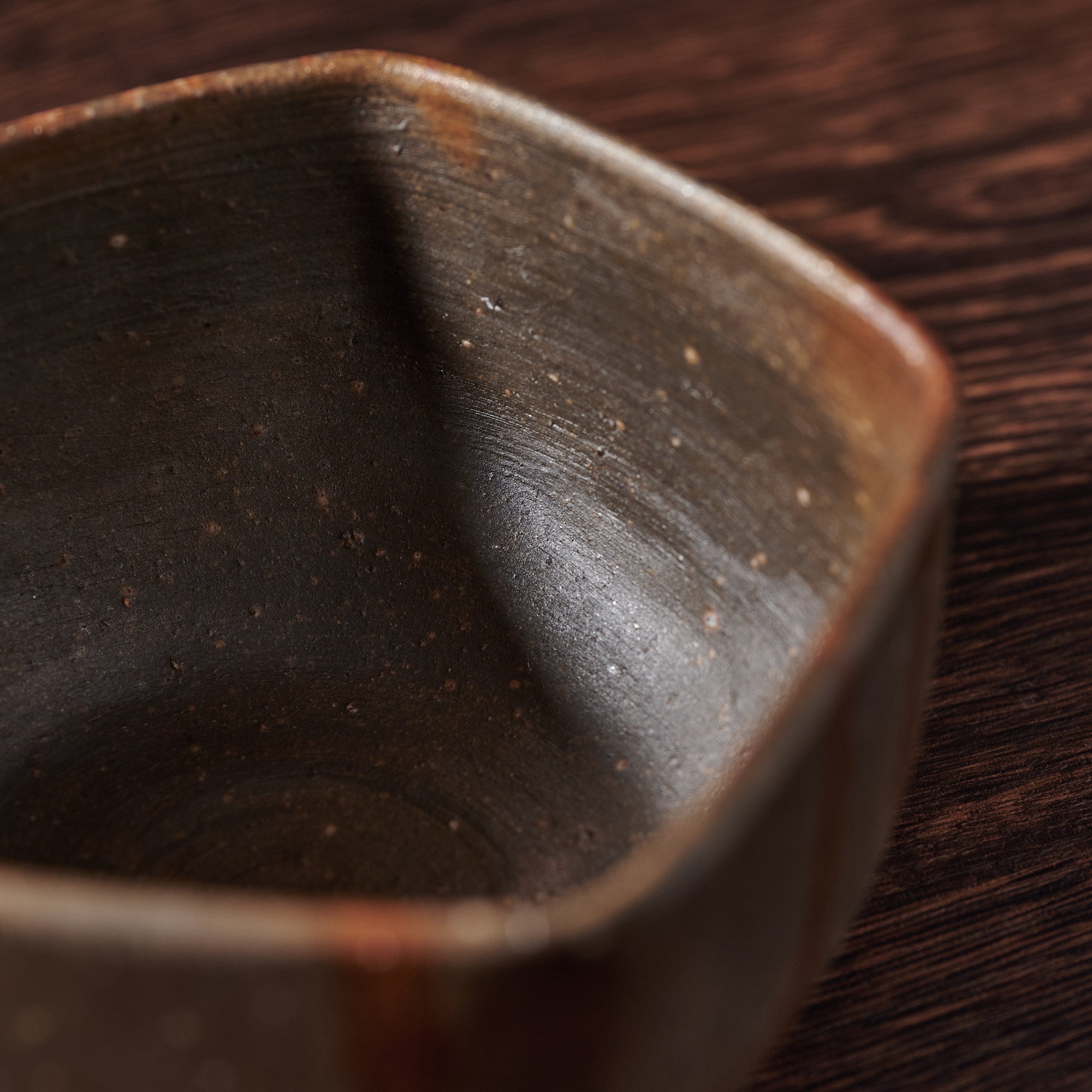 Shima Five-Sided Matcha Bowl