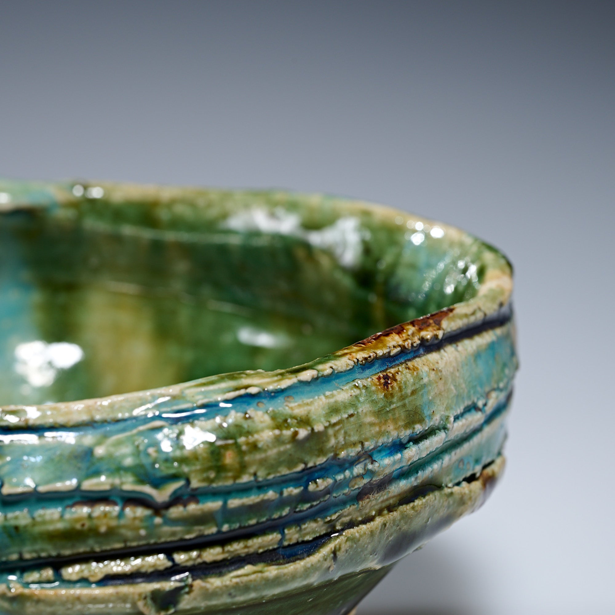 Oribe Asymmetrical Oval Matcha Bowl