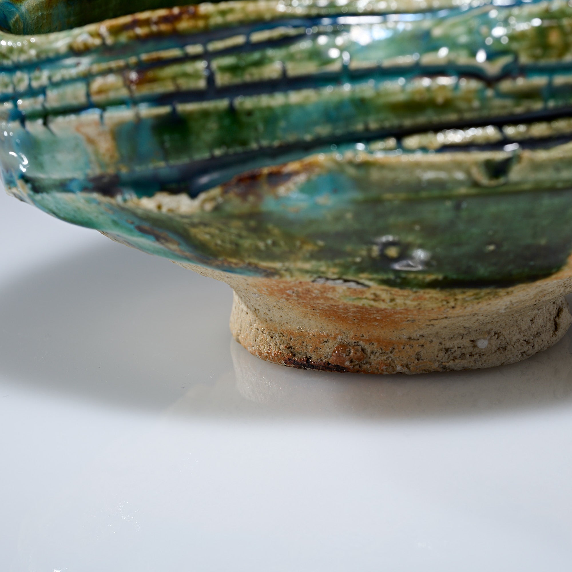 Oribe Asymmetrical Oval Matcha Bowl