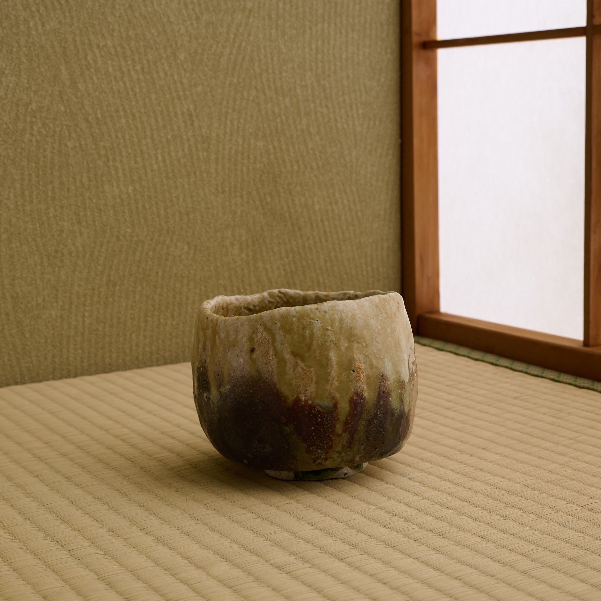 Iga Earthen Round Matcha Bowl