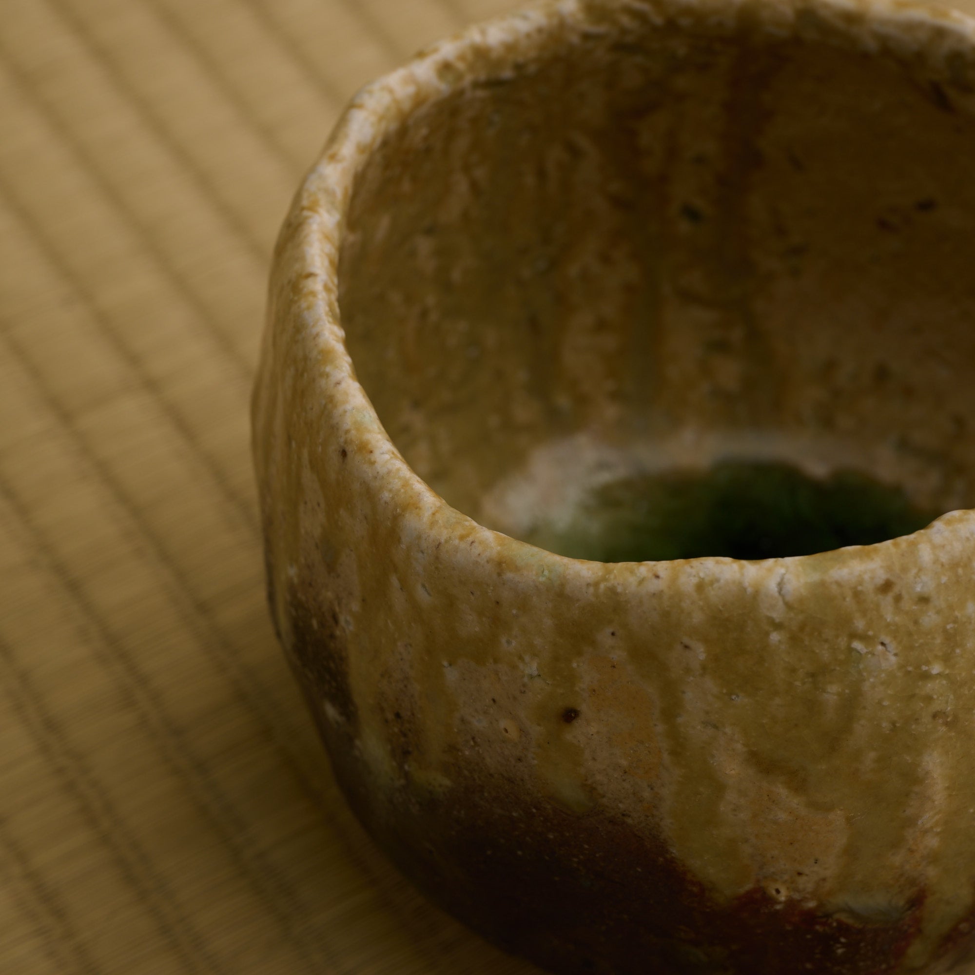Iga Earthen Round Matcha Bowl