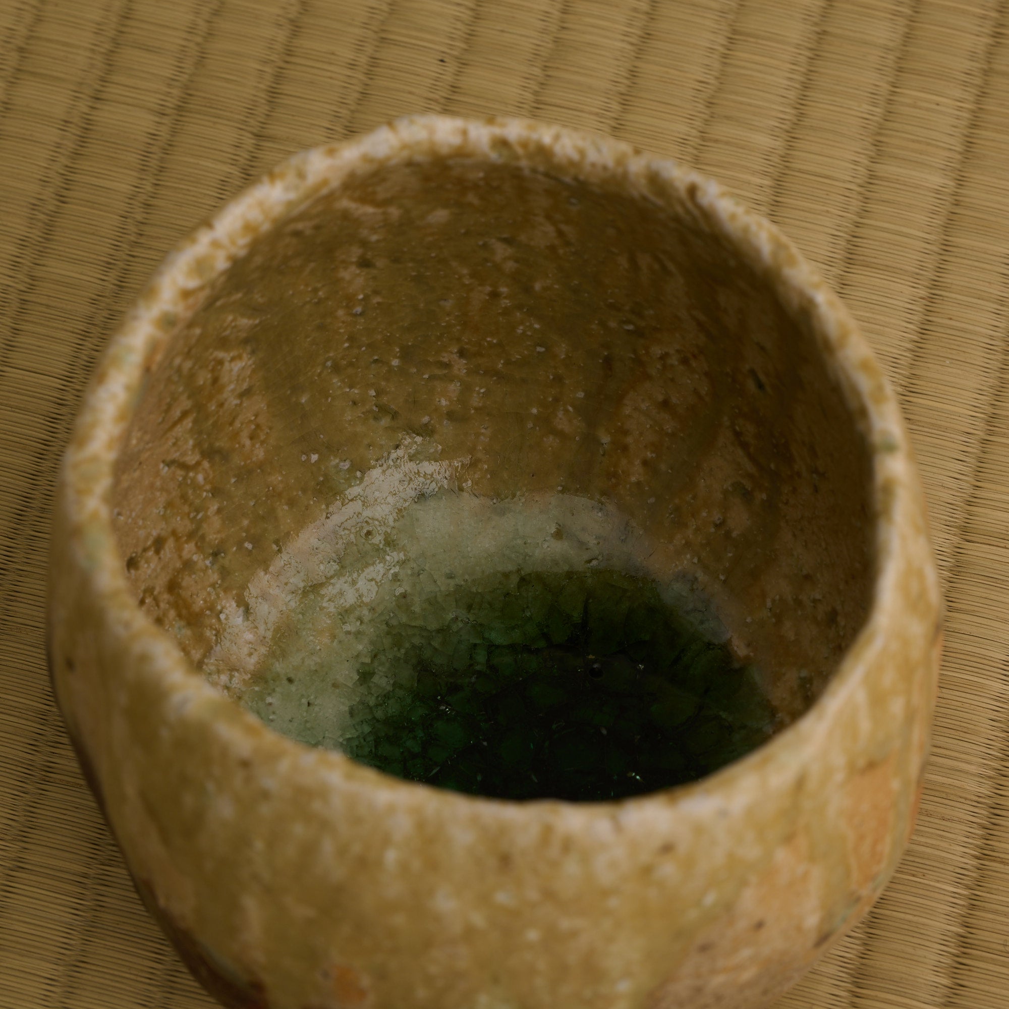 Iga Earthen Round Matcha Bowl