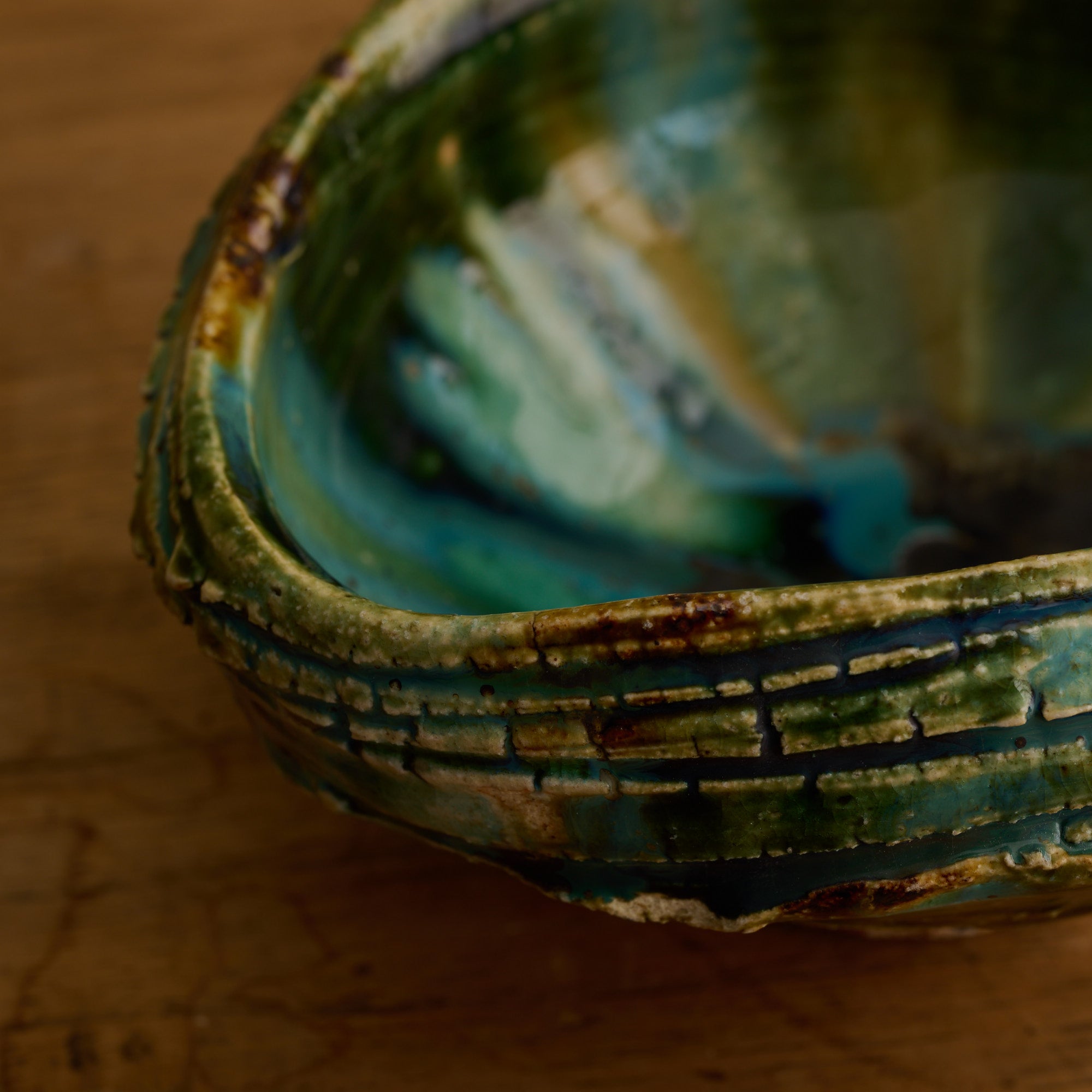 Oribe Asymmetrical Oval Matcha Bowl