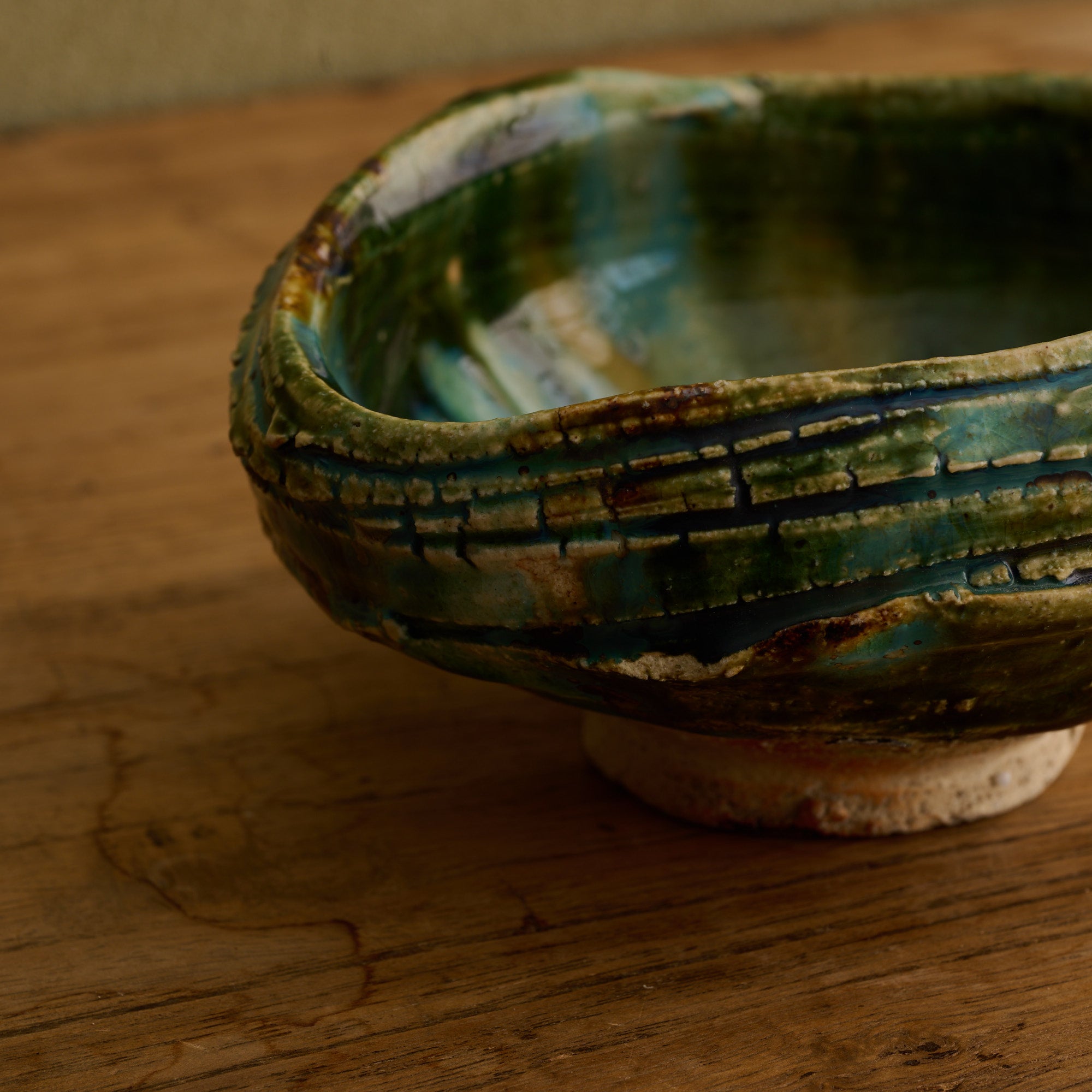 Oribe Asymmetrical Oval Matcha Bowl