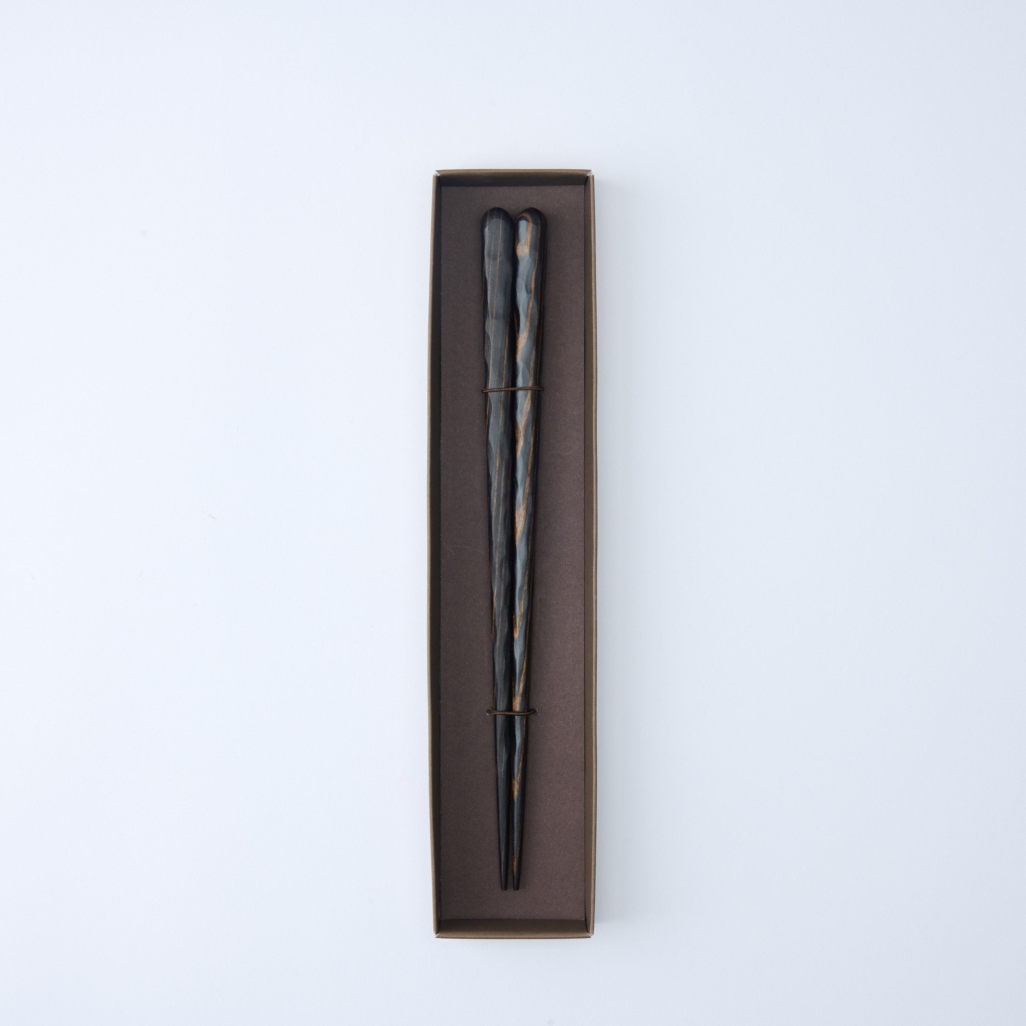 Thick Wavy Grip Wood Grain Chopsticks