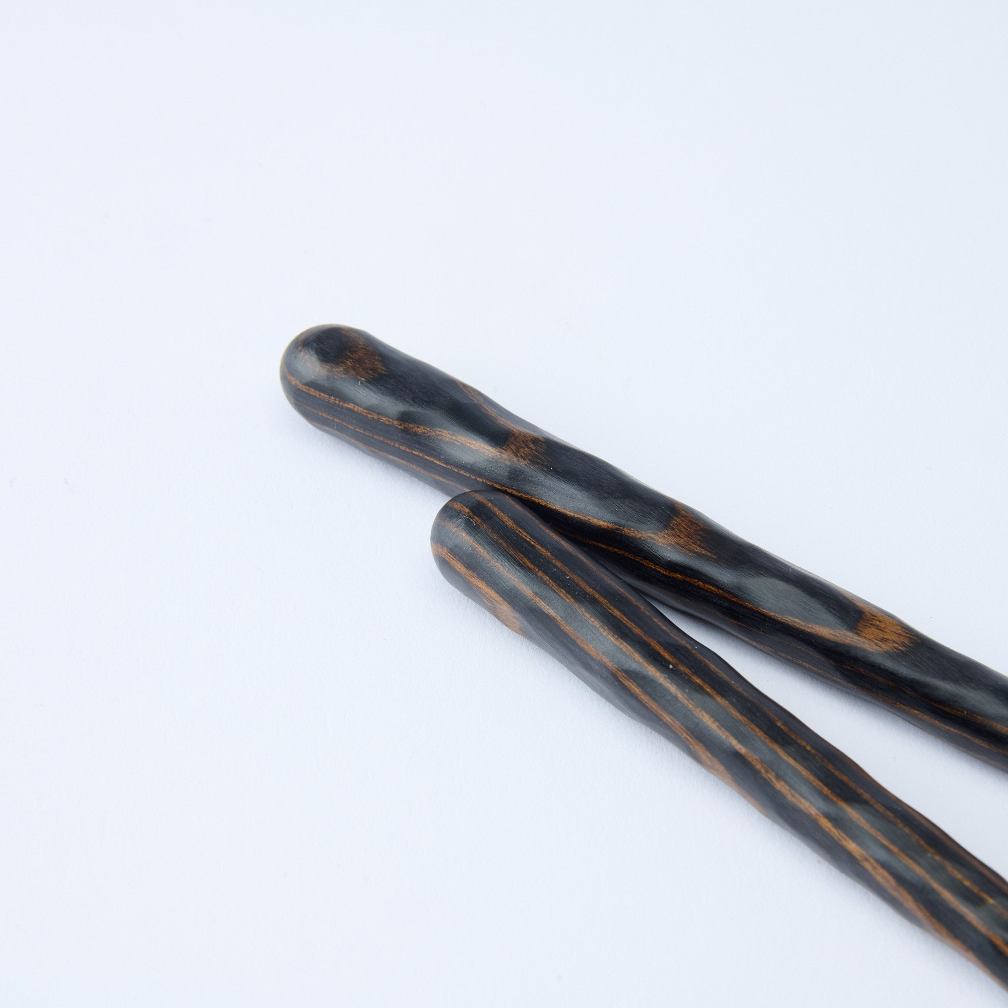 Thick Wavy Grip Wood Grain Chopsticks