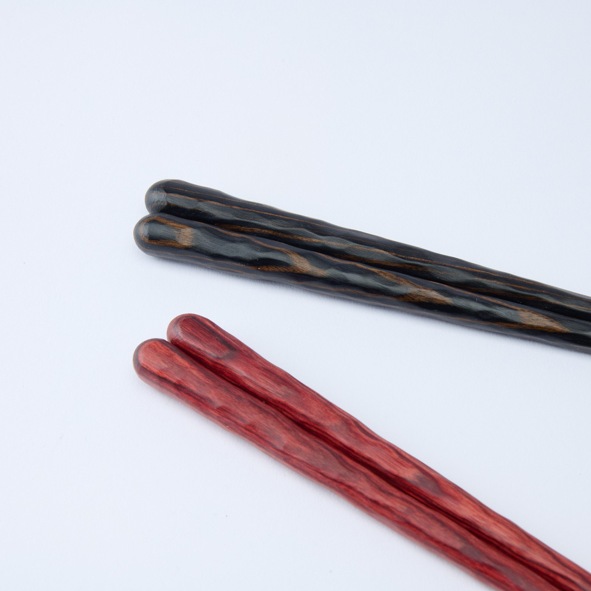 Thick Wavy Grip Wood Grain Chopsticks