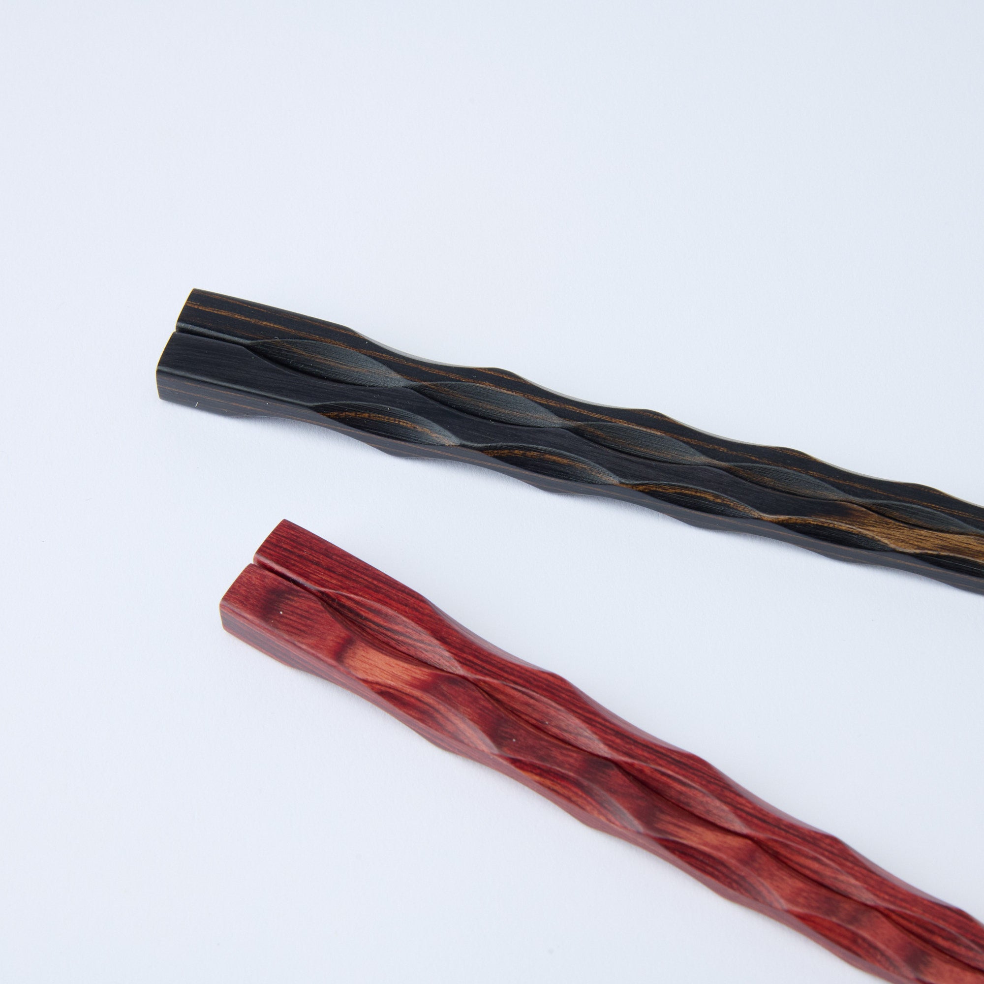 Wavy Grip Wood Grain Chopsticks