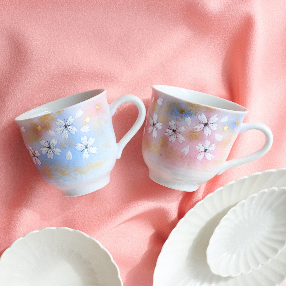 Flower Dance Mug Pair