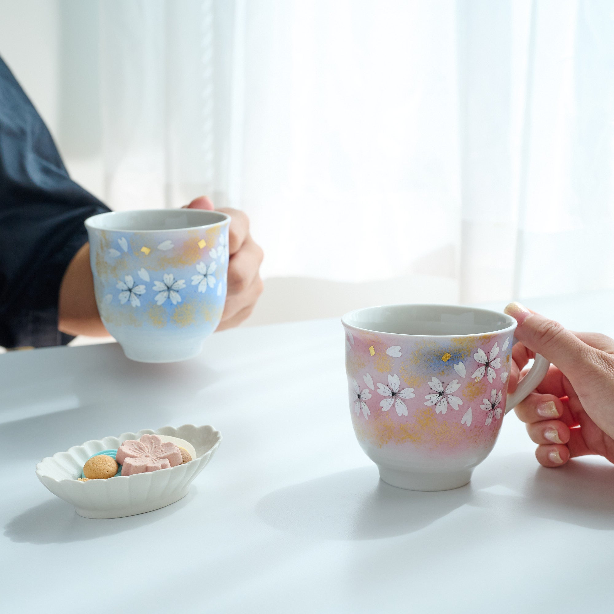 Flower Dance Mug Pair
