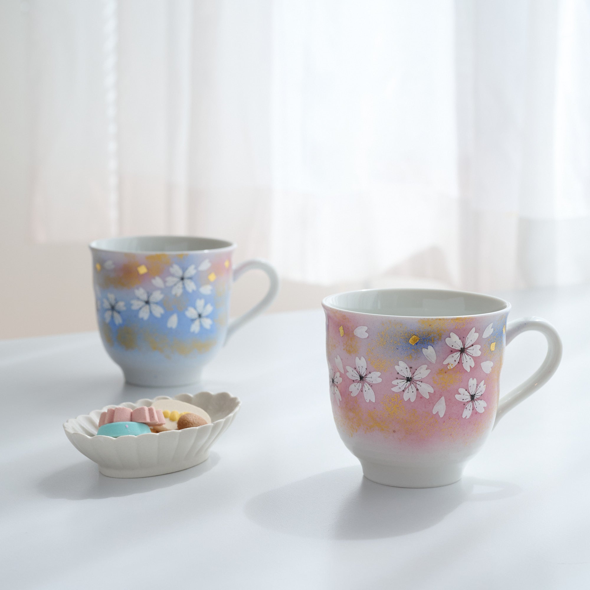 Flower Dance Mug Pair