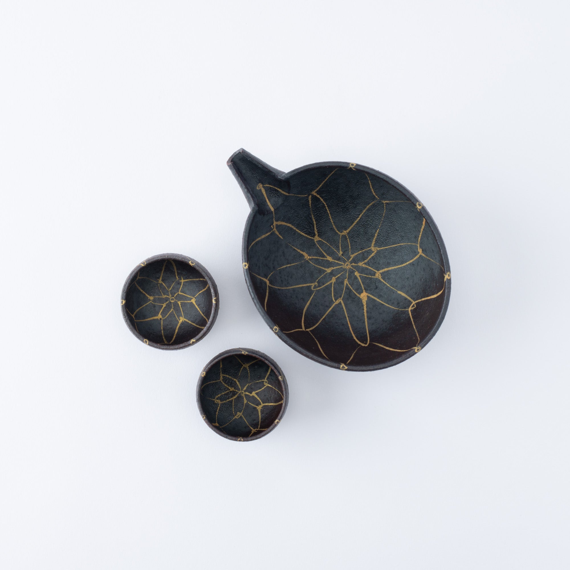 Jarra de sake Kinsai Mesh Design Katakuchi