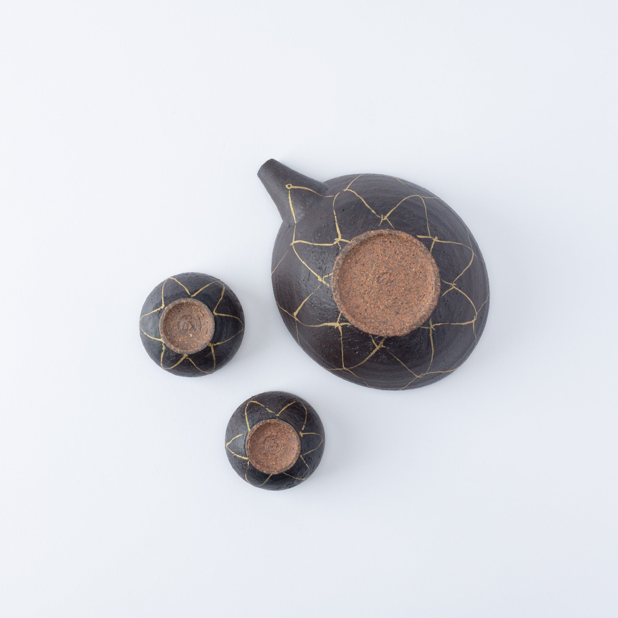 Jarra de sake Kinsai Mesh Design Katakuchi