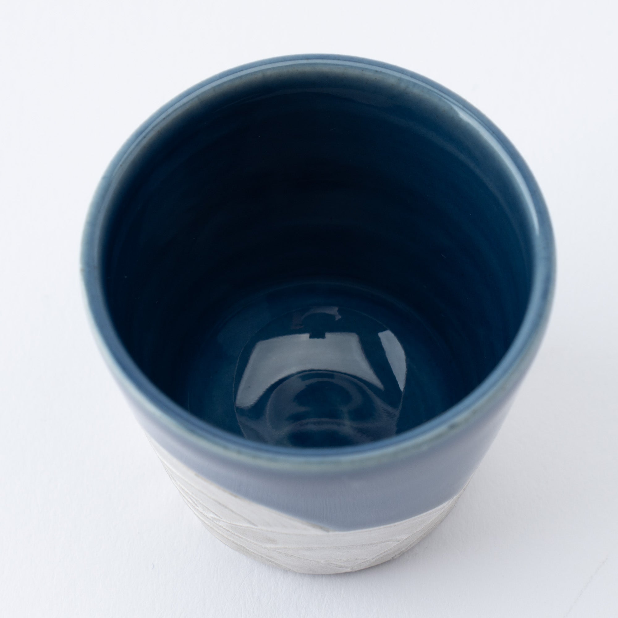 Ginsai Lapis Blue Seigaiha Wave Sake Set