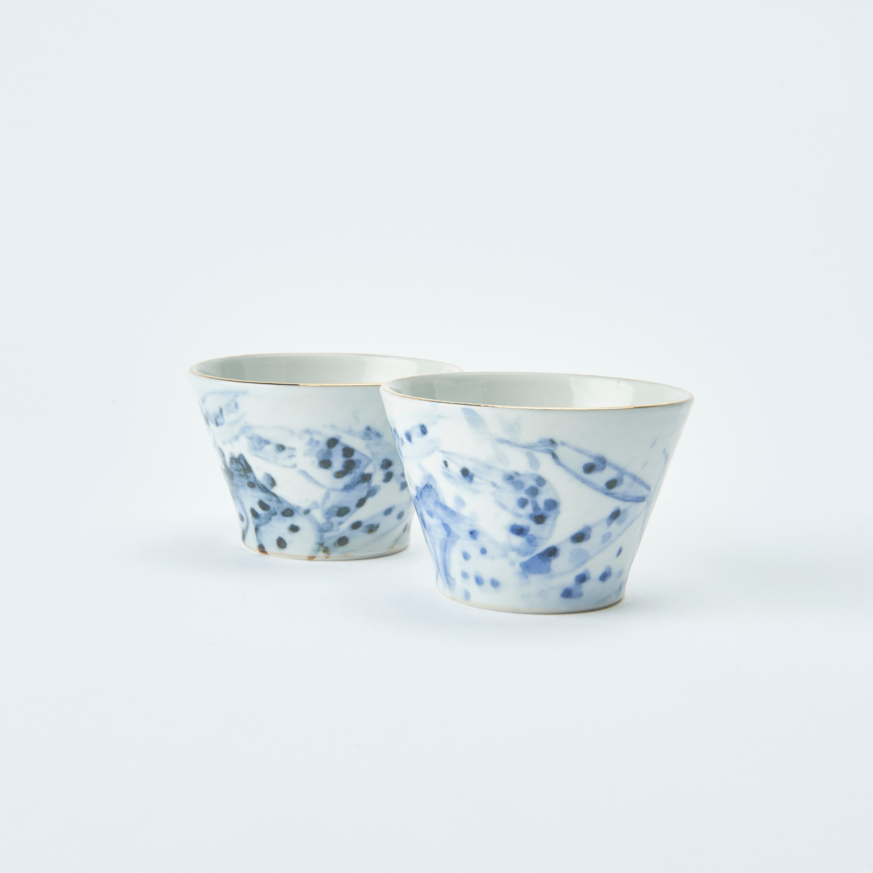 Sea Creatures in Blue Sake Set