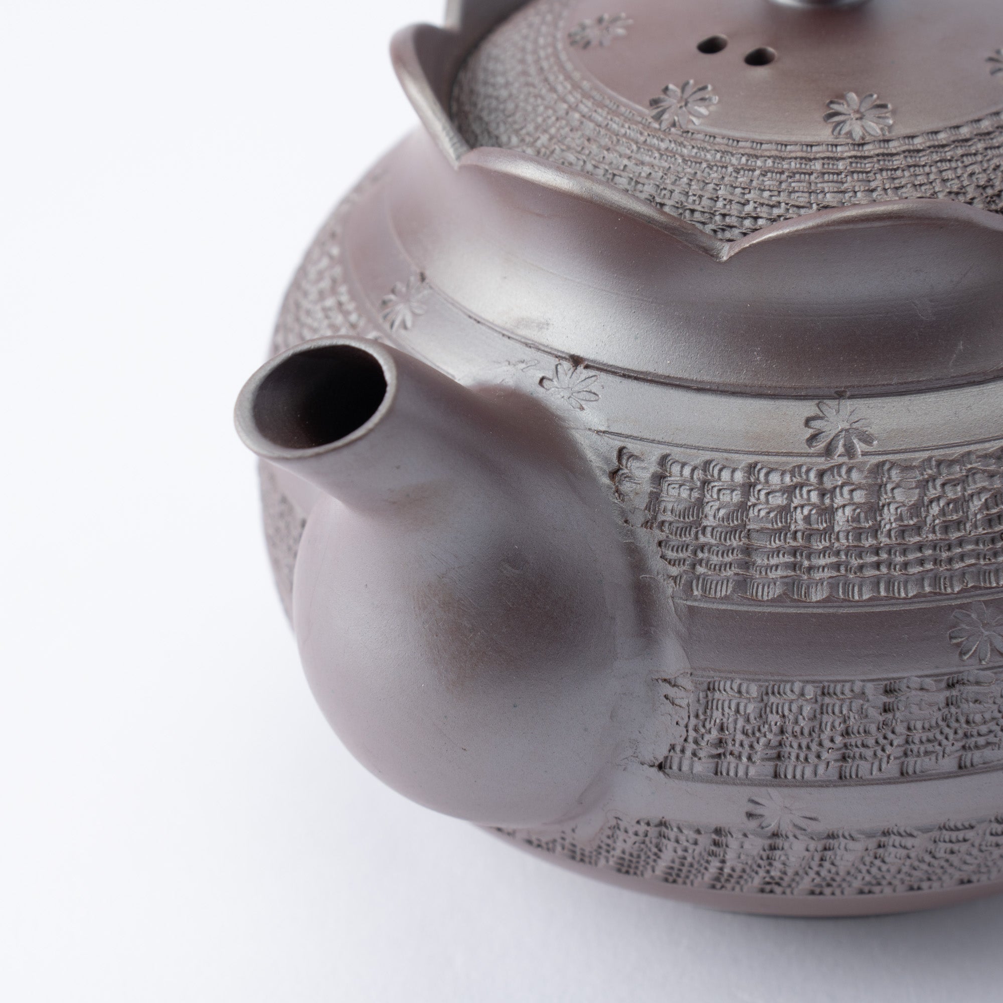 Floral Carving Japanese Tea Set