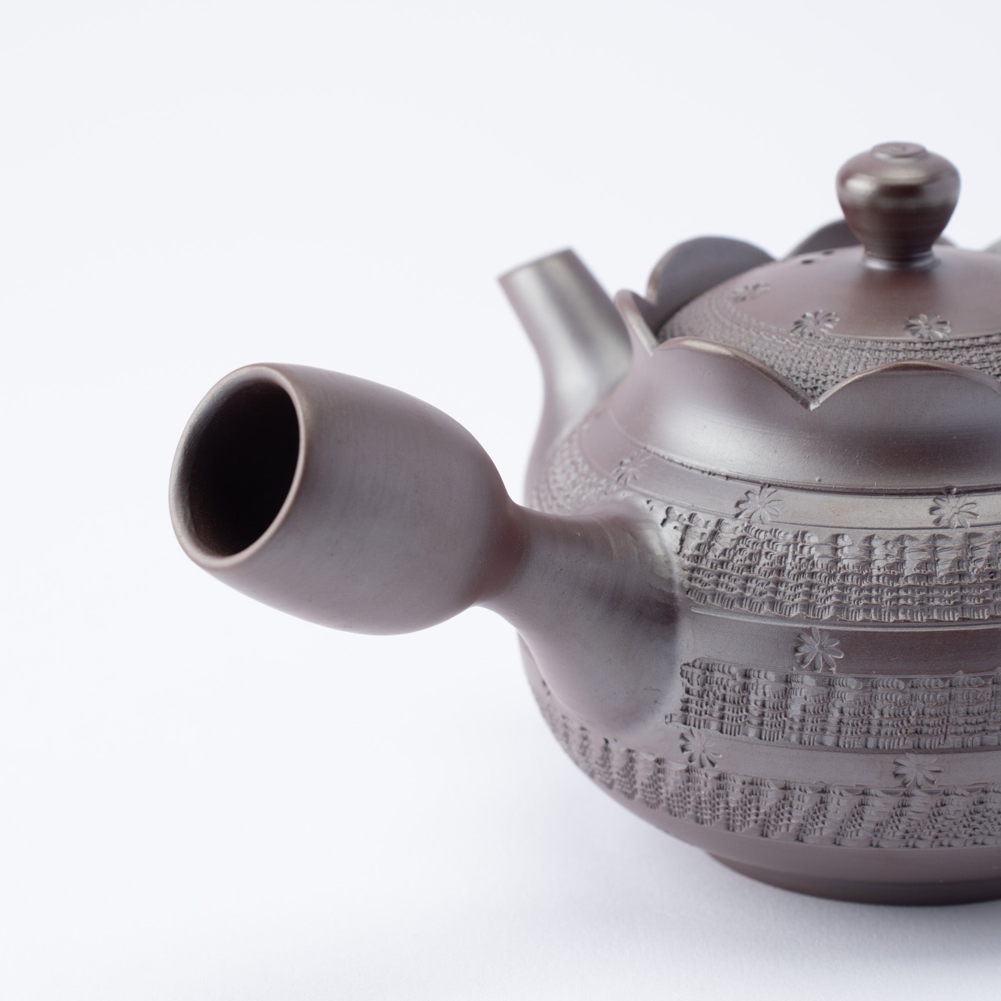 Floral Carving Japanese Tea Set