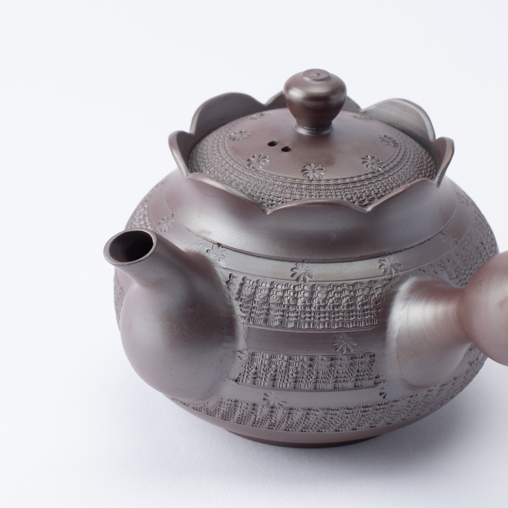 Floral Carving Japanese Tea Set