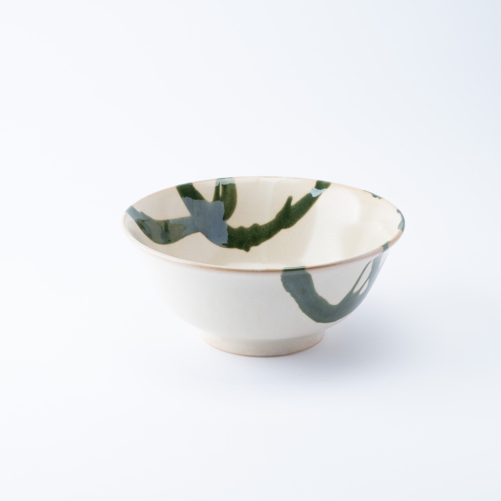 Olive Stroke Beige Ramen Bowl 8.9 IN