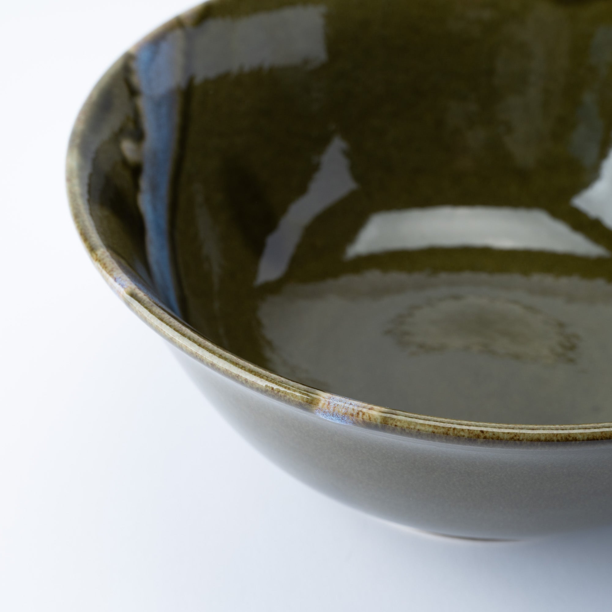 Blue Stroke Green Ramen Bowl 8.9 IN