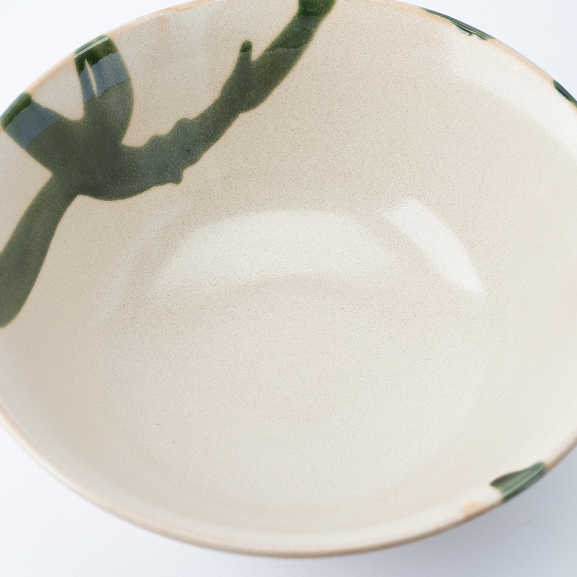 Olive Stroke Beige Ramen Bowl 8.9 IN