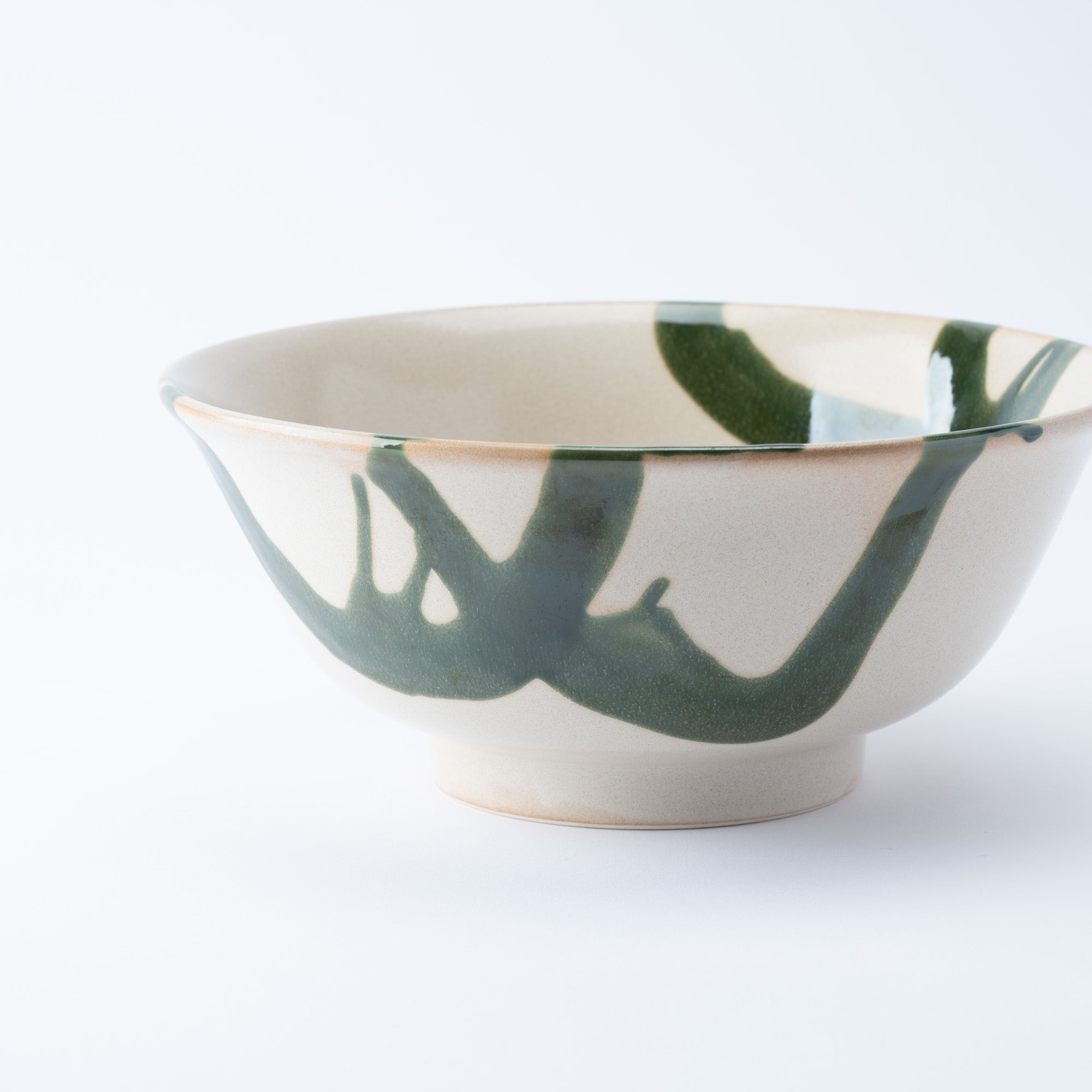 Olive Stroke Beige Ramen Bowl 8.9 IN