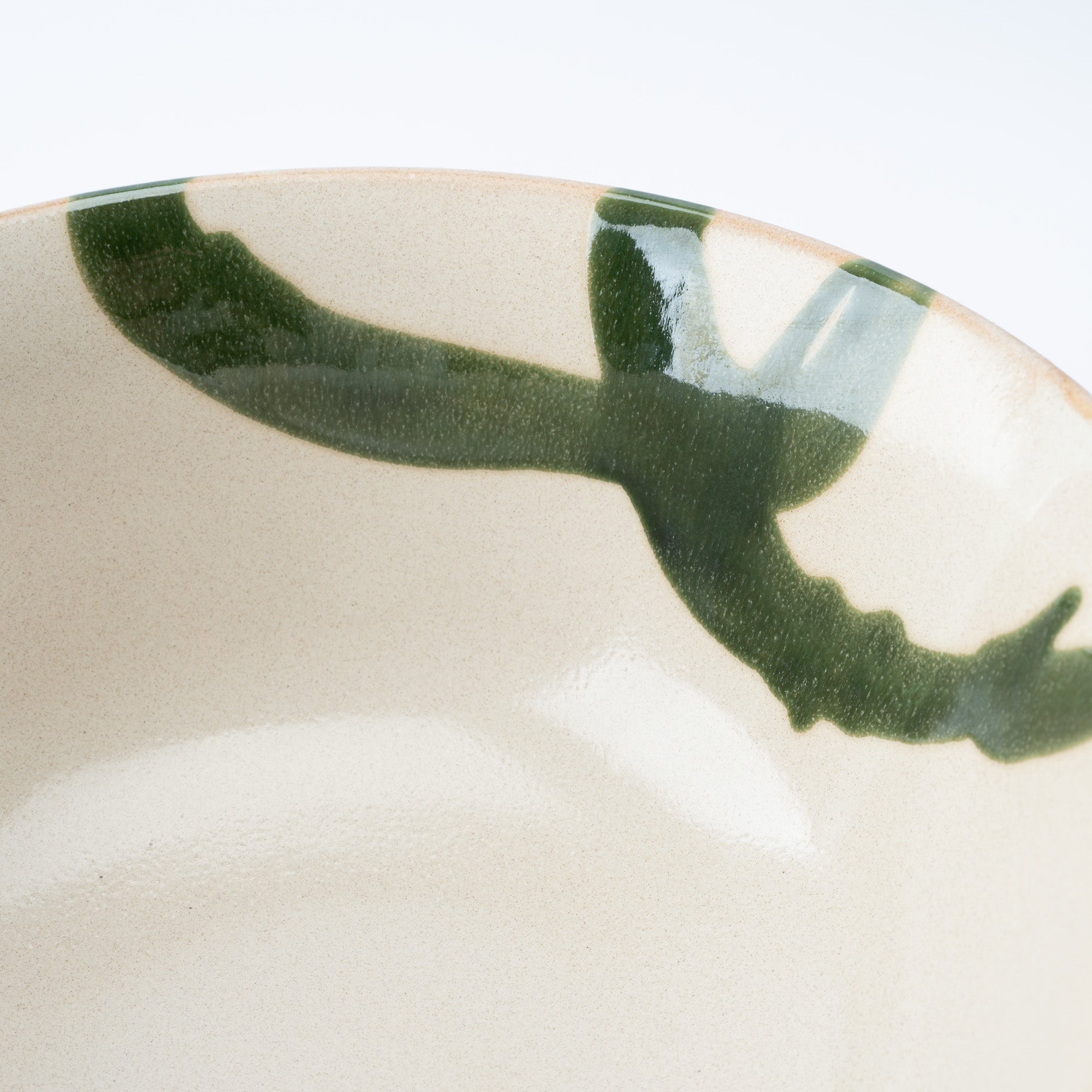 Olive Stroke Beige Ramen Bowl 8.9 IN