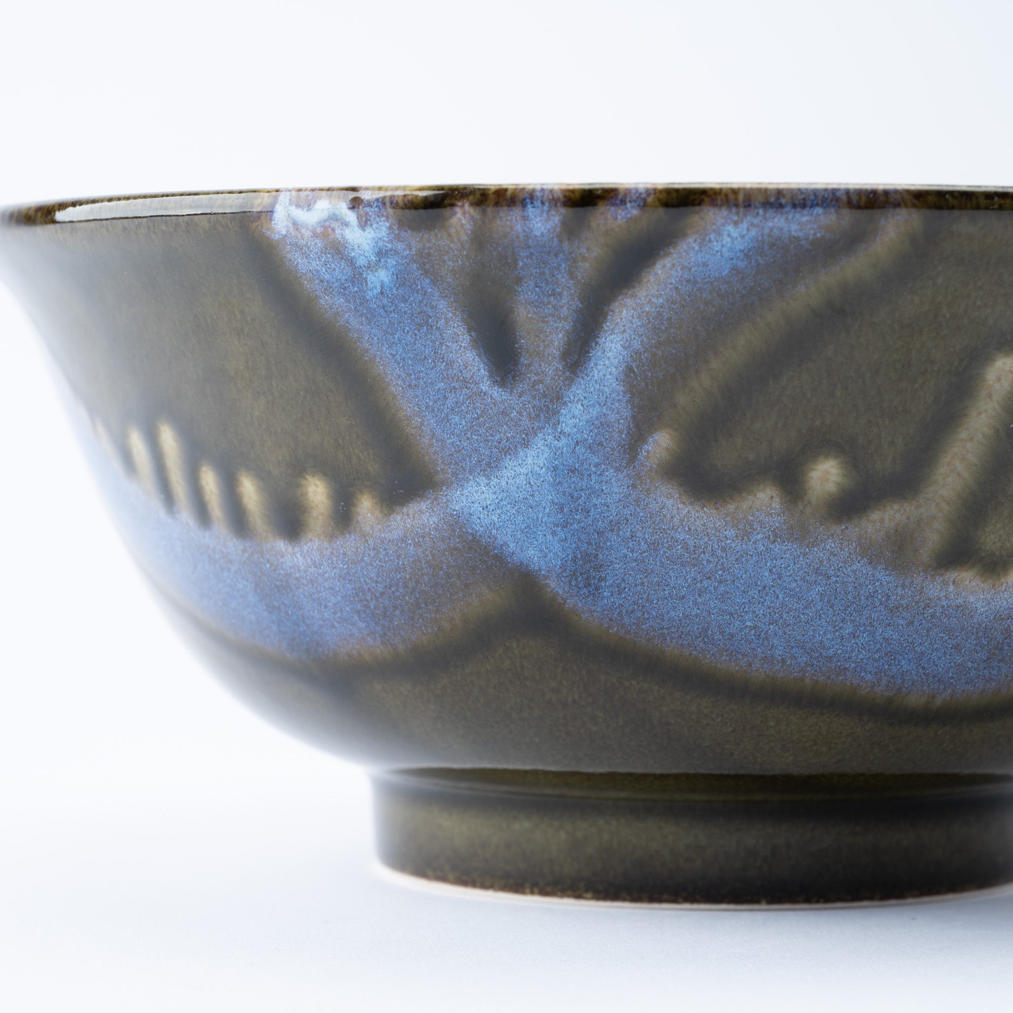 Blue Stroke Green Ramen Bowl 8.9 IN