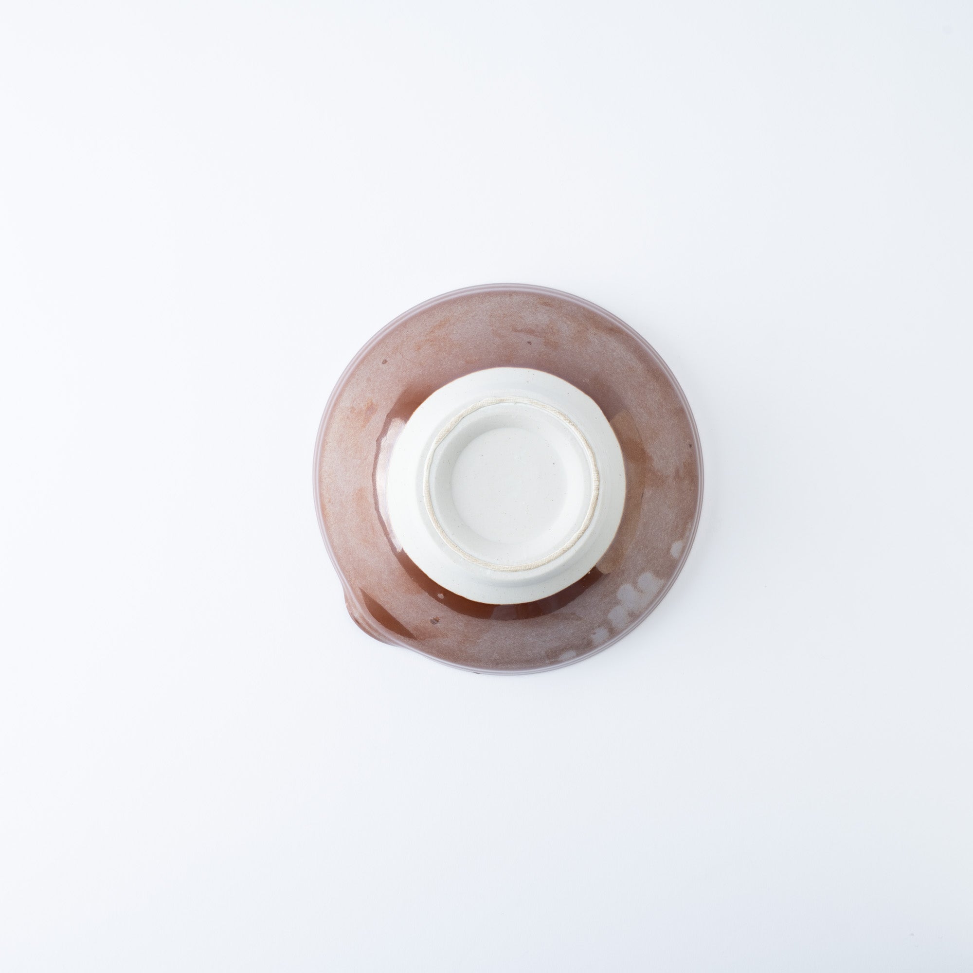 Dark Brown Mortar with Spout 7.1 In