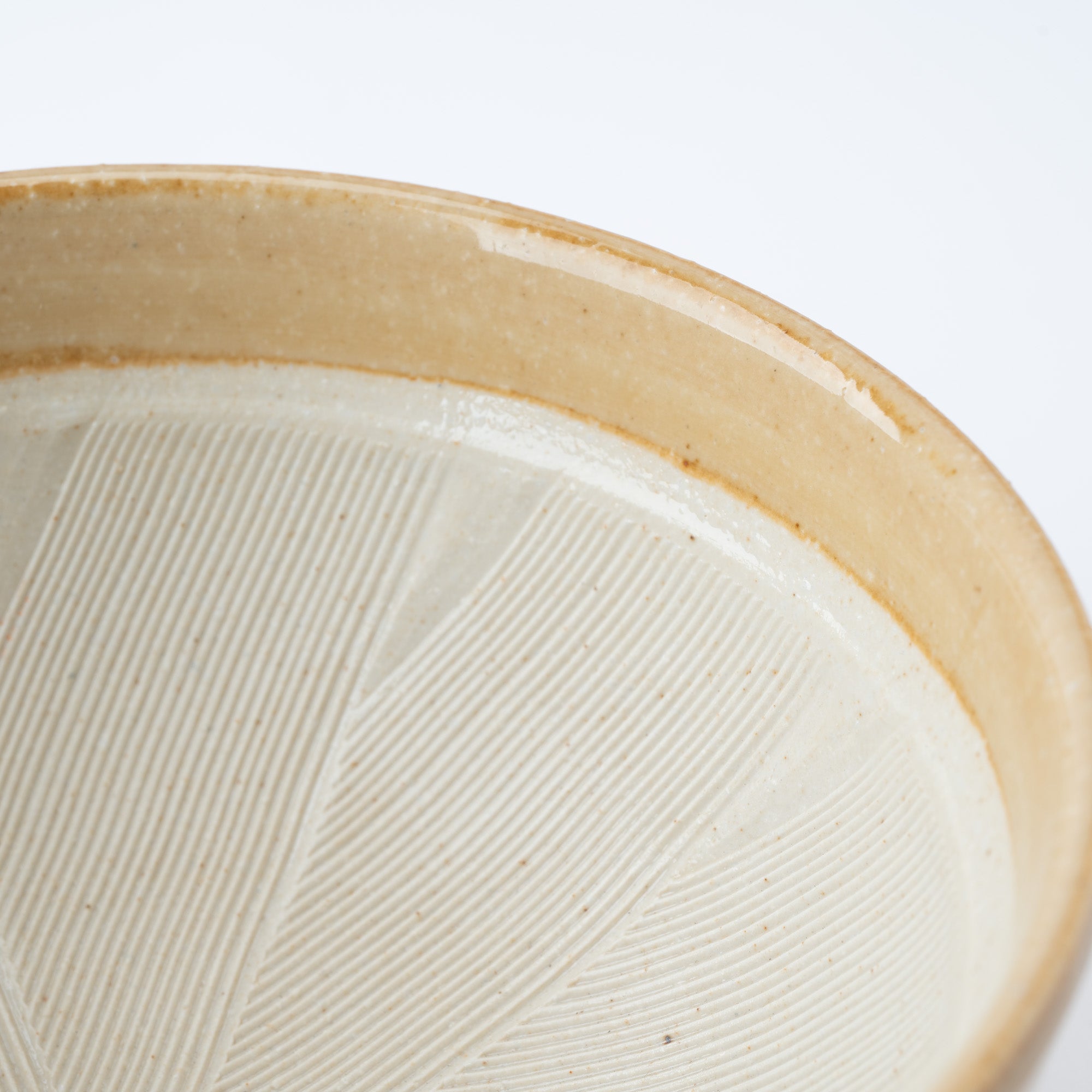 Light Brown Deep Mortar with Spout 7.1 In