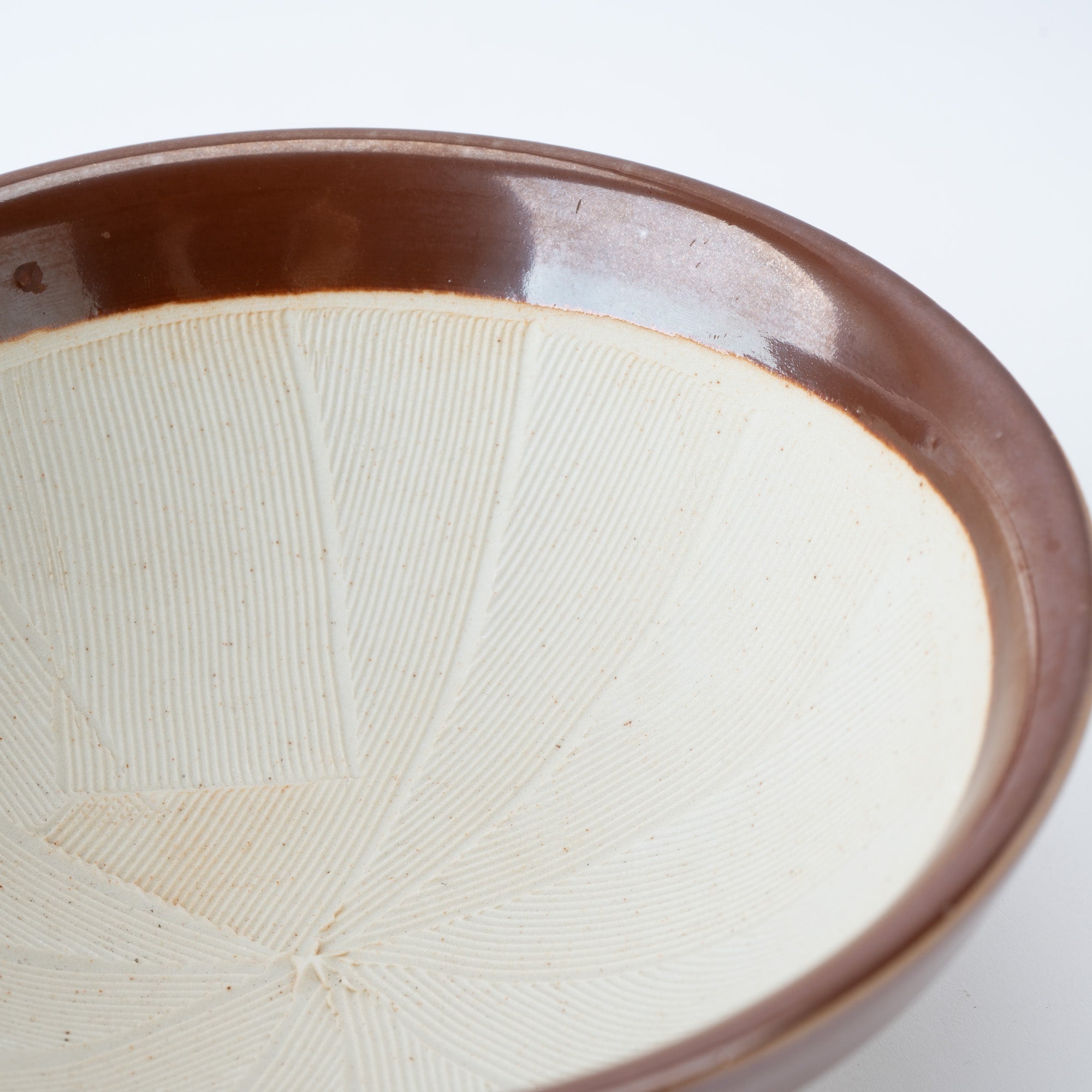 Dark Brown Mortar with Spout 7.1 In