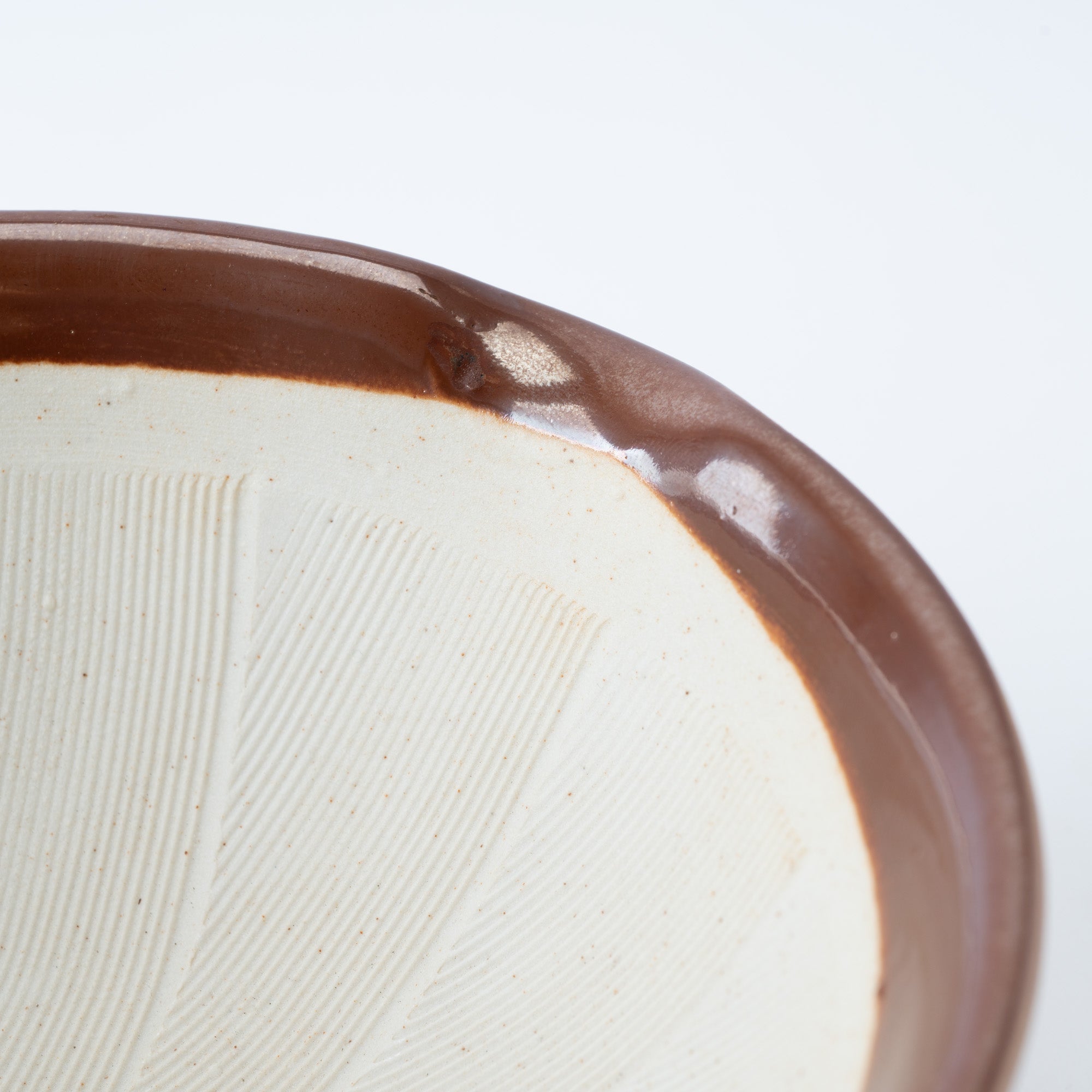 Dark Brown Mortar with Spout 7.1 In