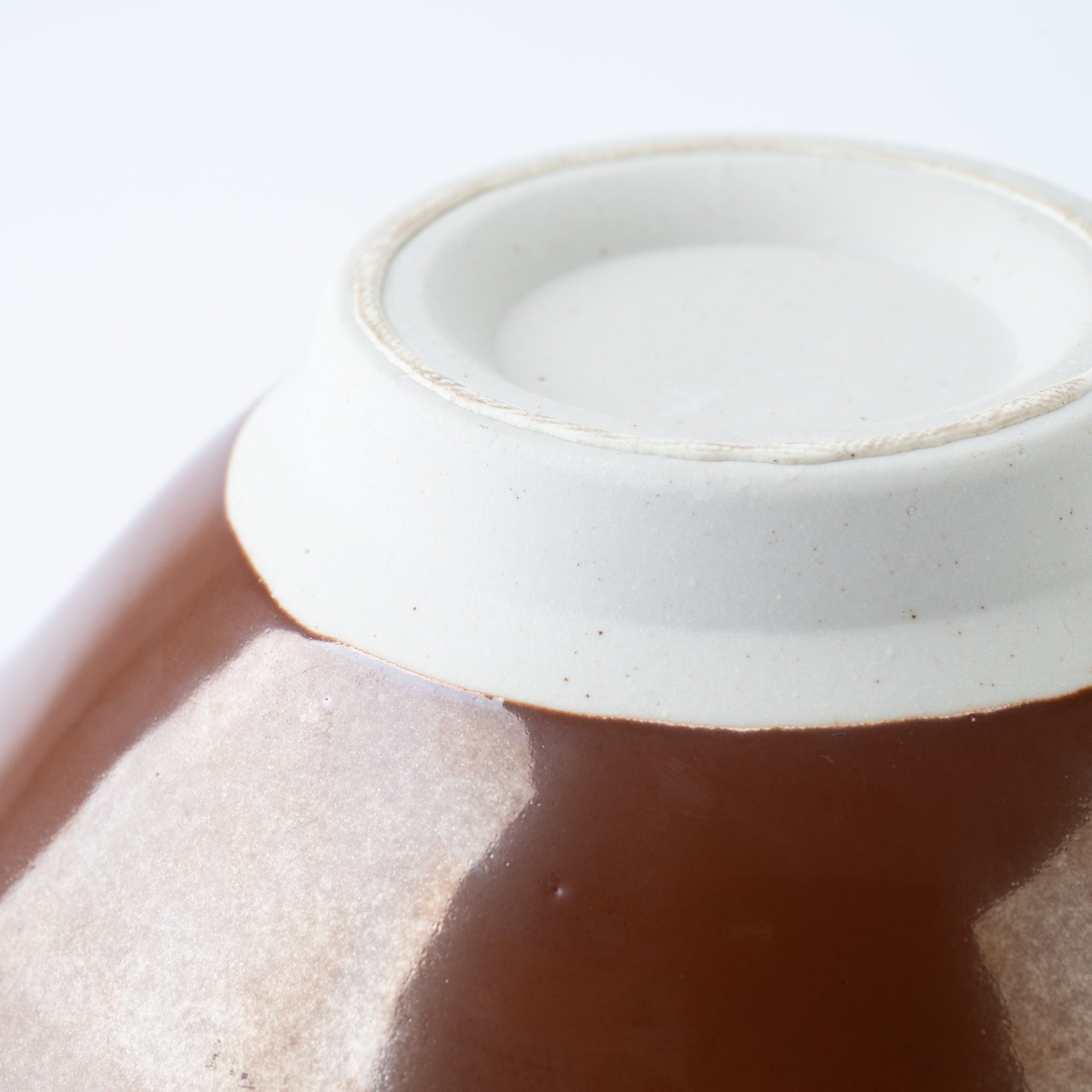 Dark Brown Mortar with Spout 7.1 In