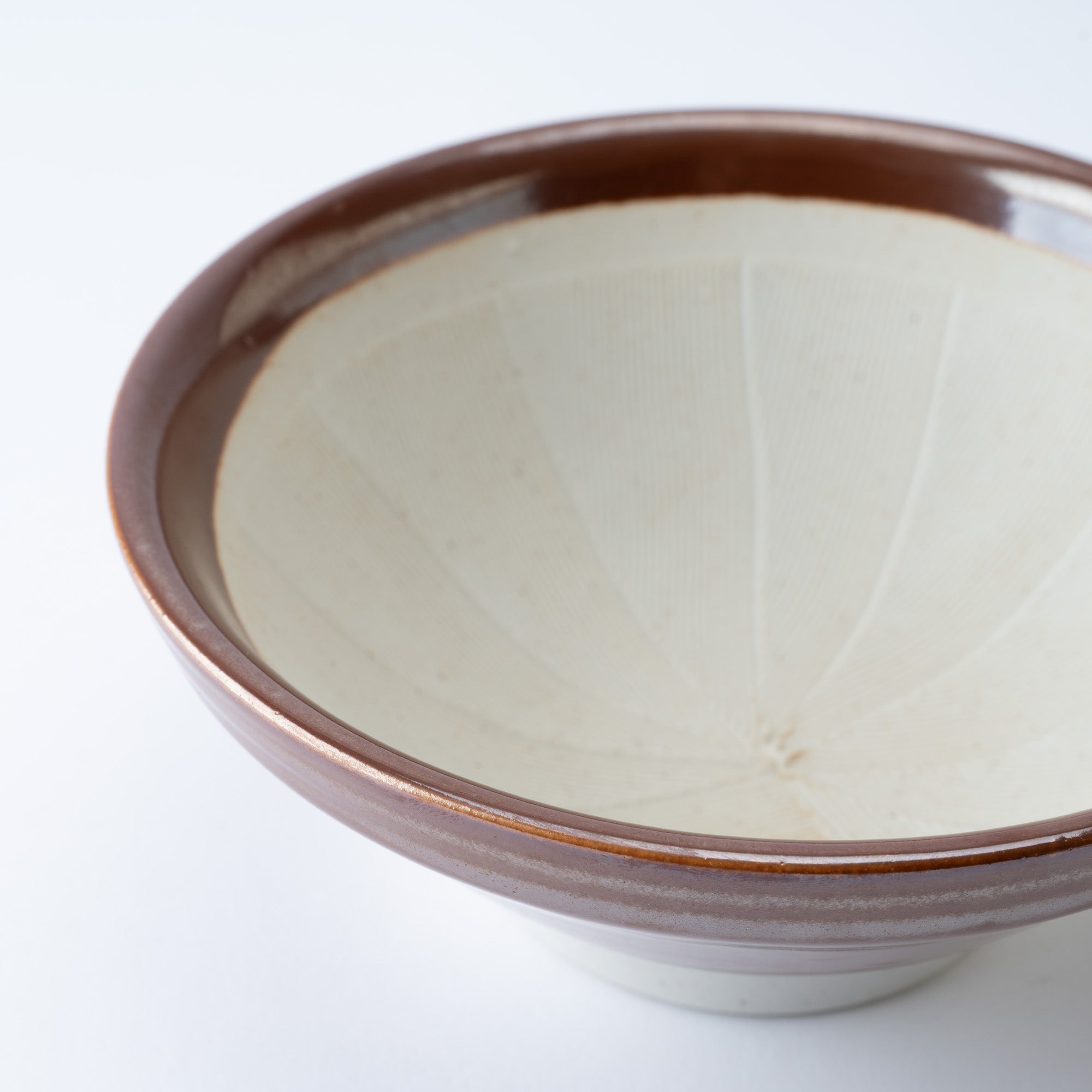 Dark Brown Mortar with Spout 7.1 In