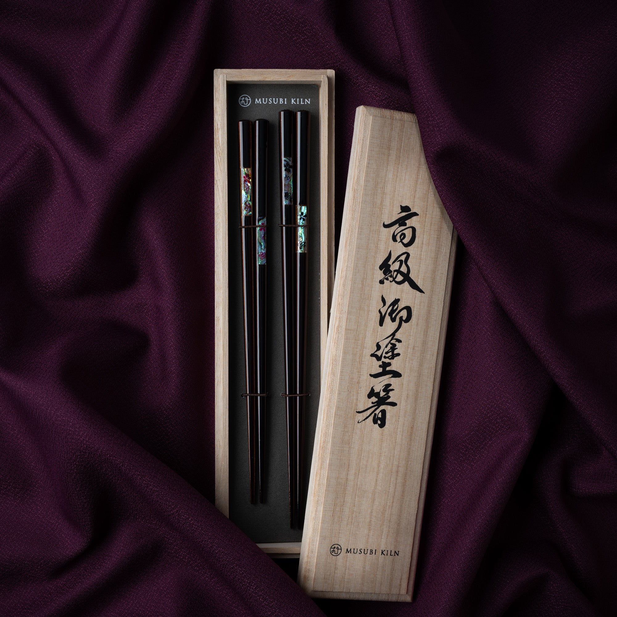 Blooming Sakura Shell Inlay Chopsticks Pair Set