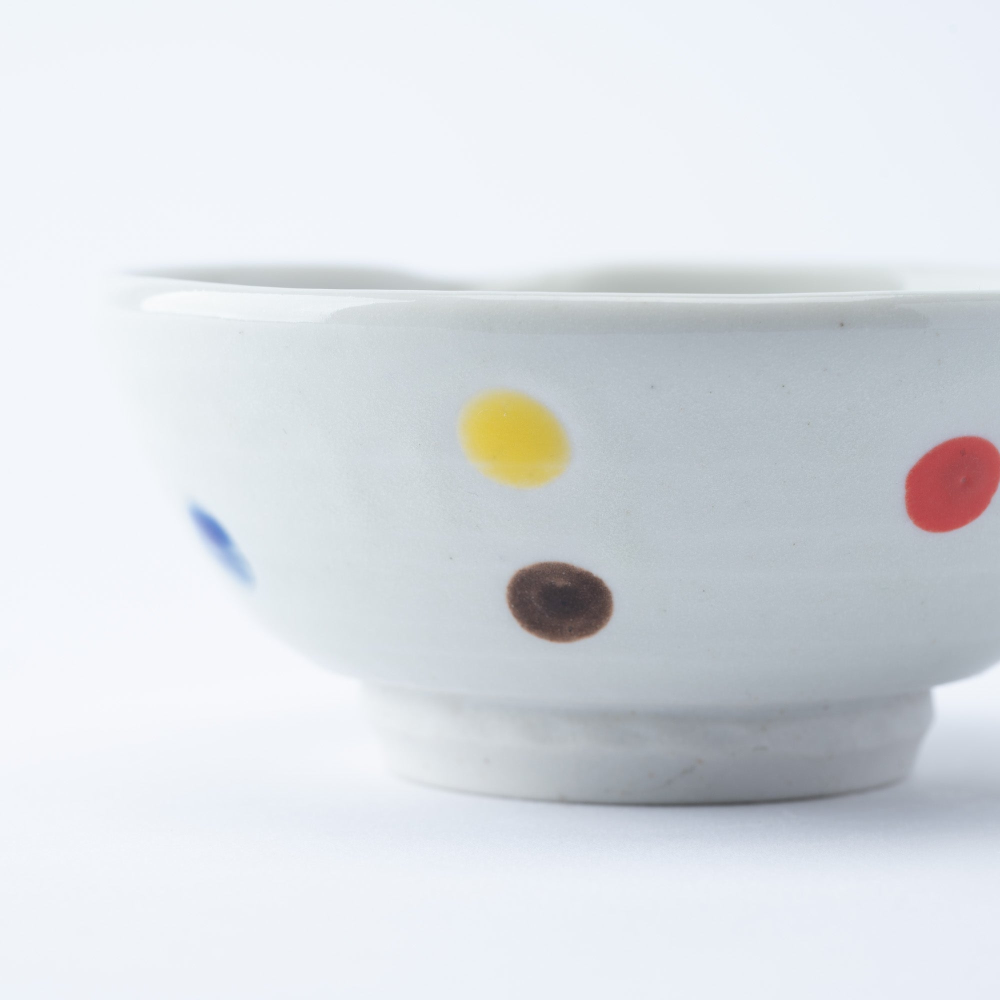 Polka Dot Shallow Mortar with Spout 4.5 In