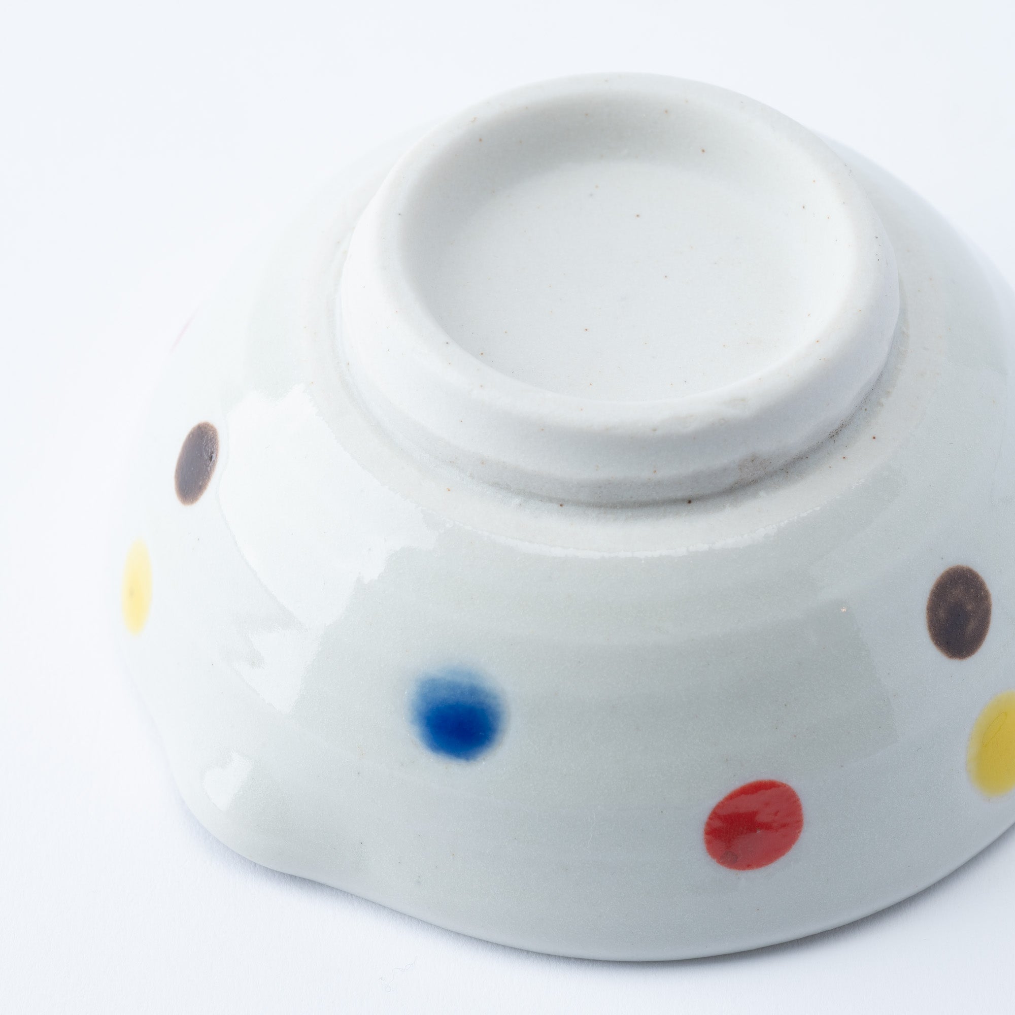 Polka Dot Shallow Mortar with Spout 4.5 In