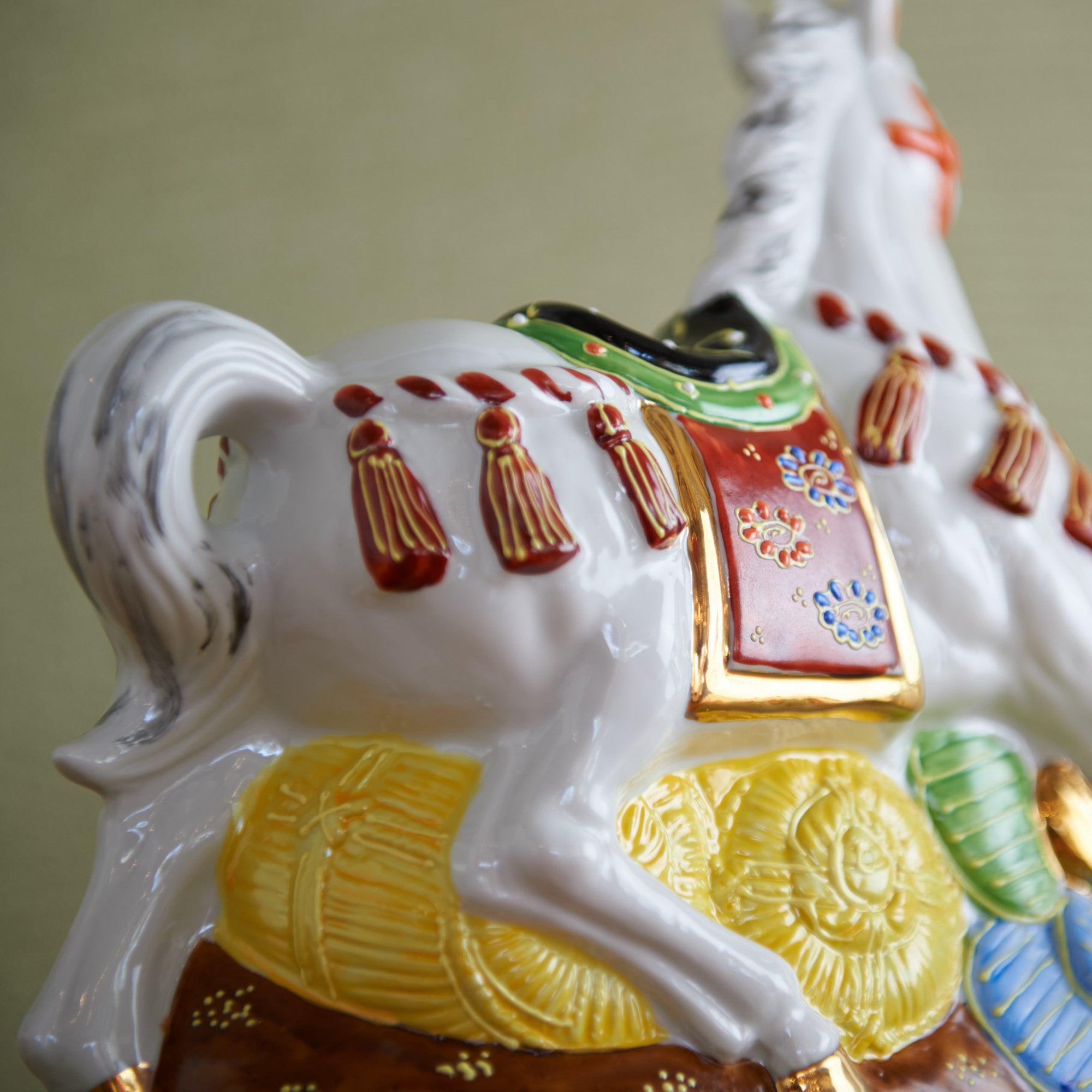 Horse with Pine, Bamboo and Plum Figurine