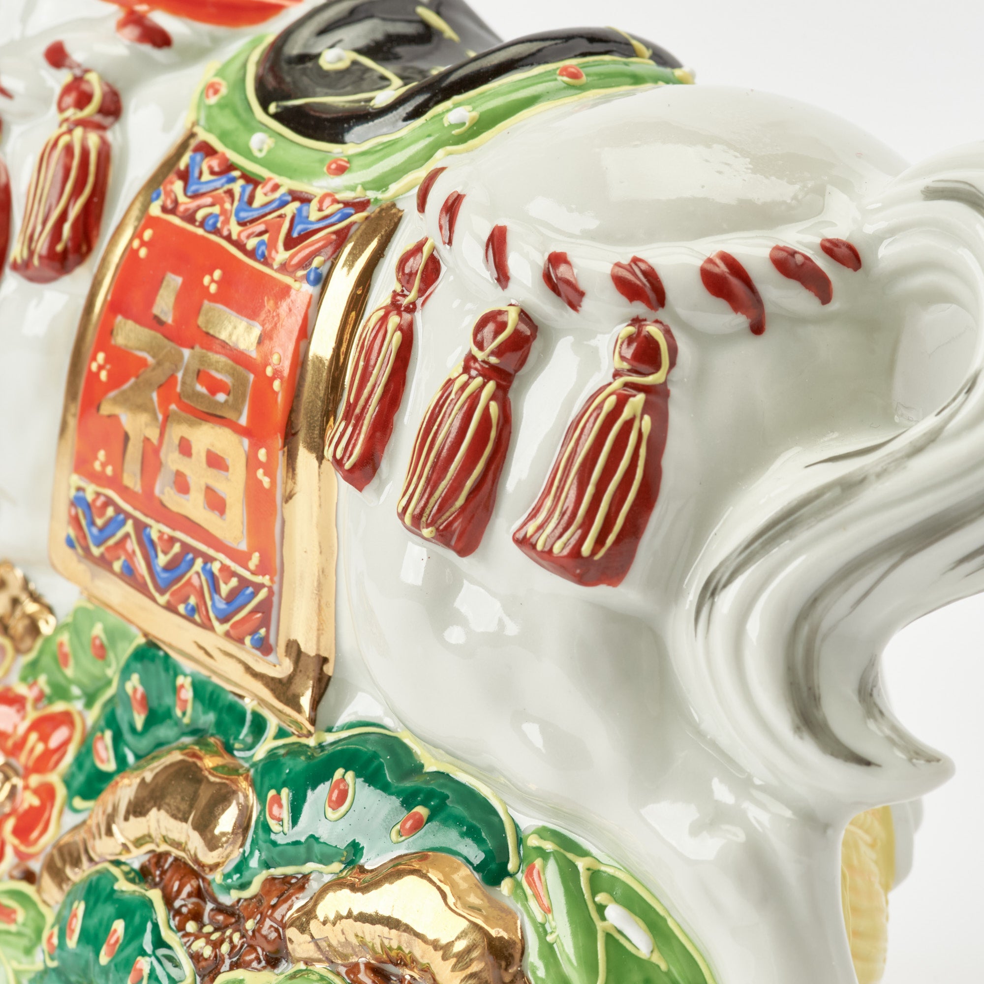 Horse with Pine, Bamboo and Plum Figurine