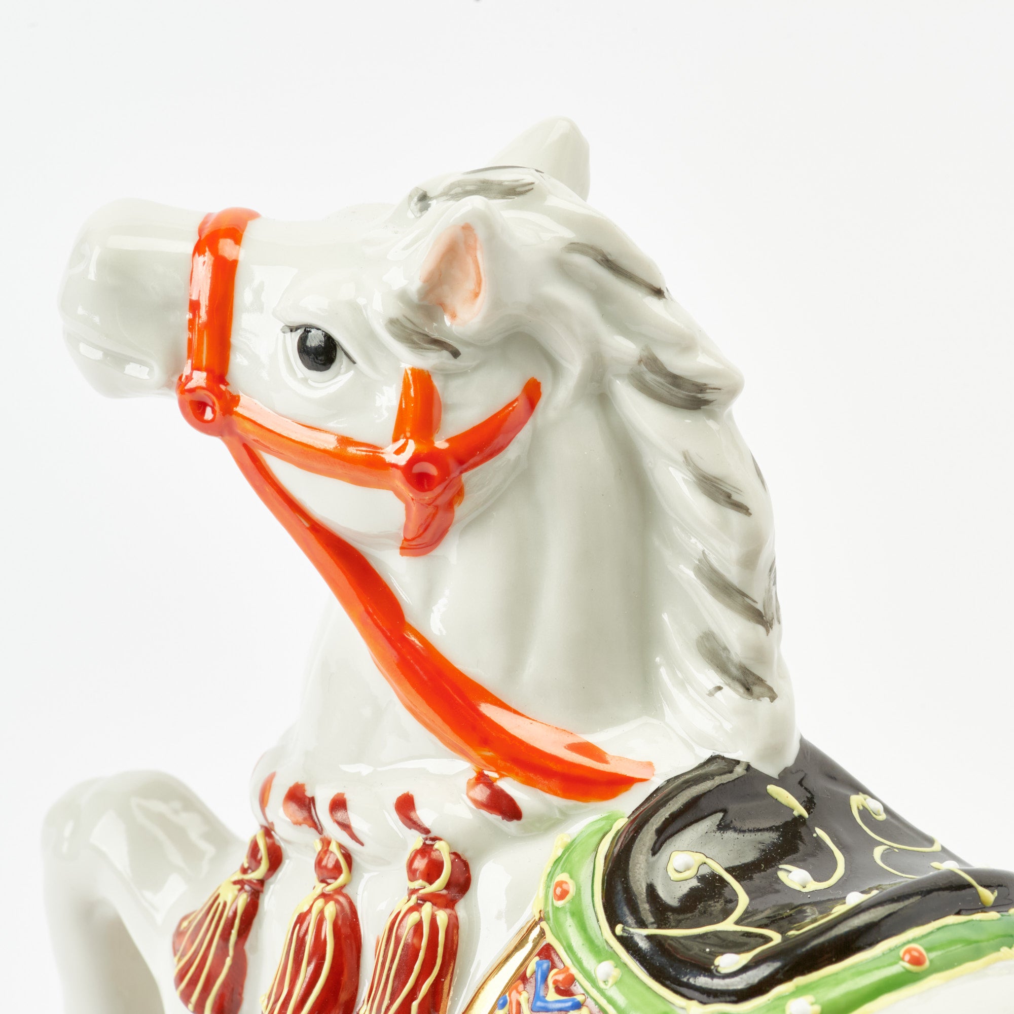 Horse with Pine, Bamboo and Plum Figurine