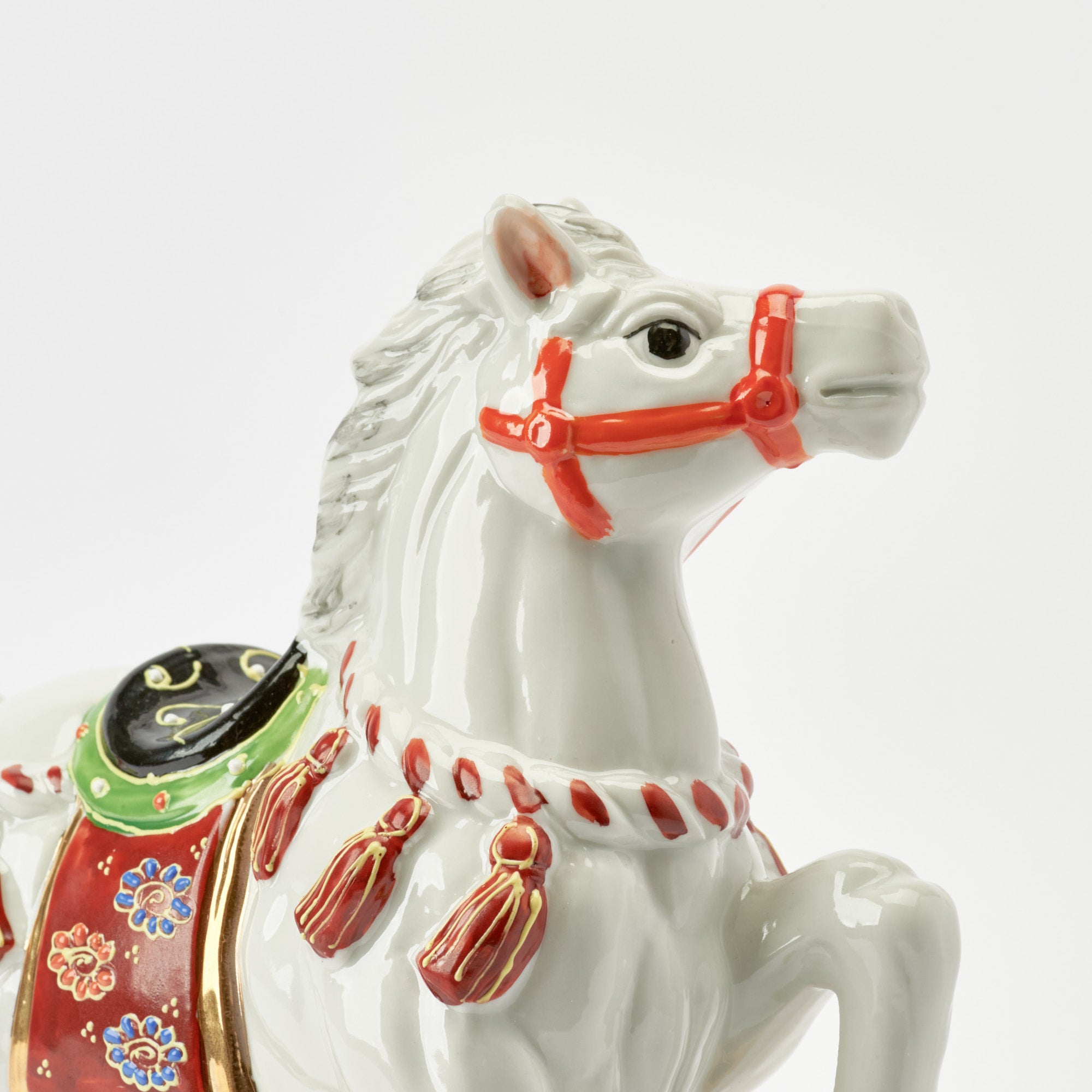 Horse with Pine, Bamboo and Plum Figurine