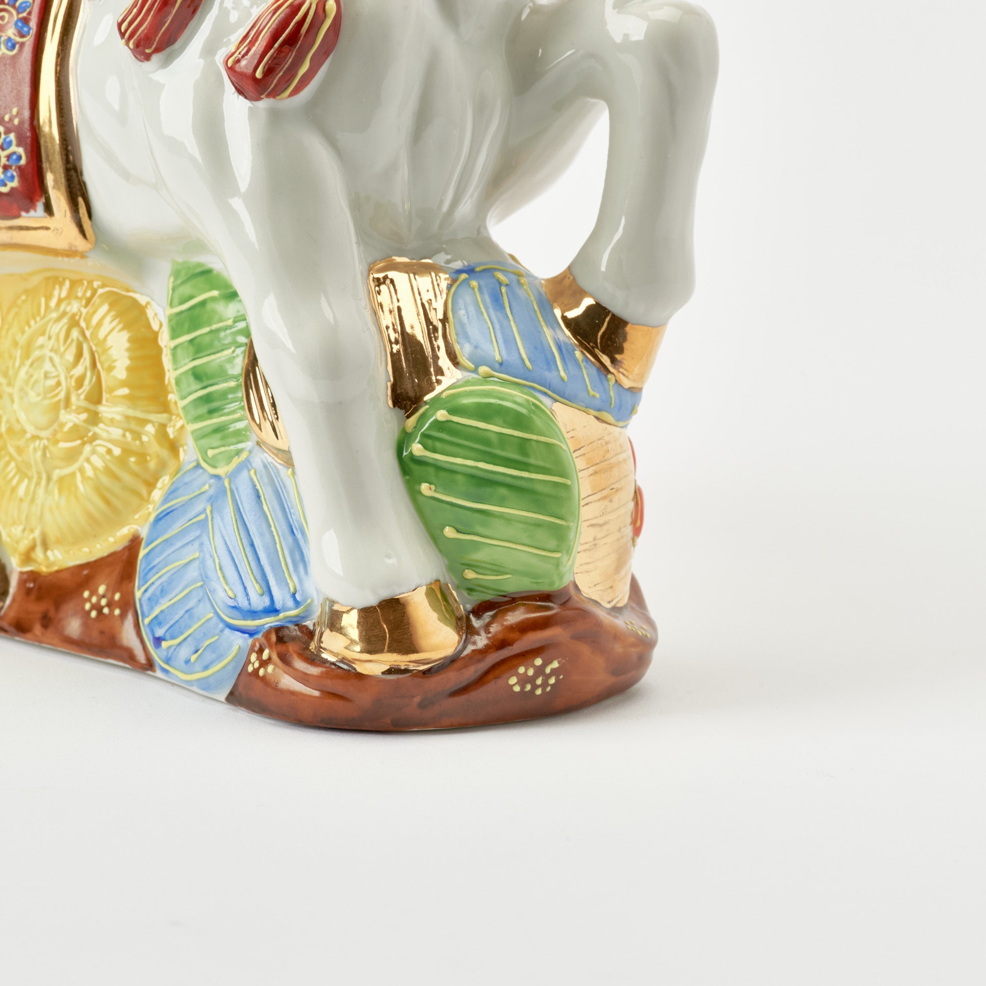 Horse with Pine, Bamboo and Plum Figurine