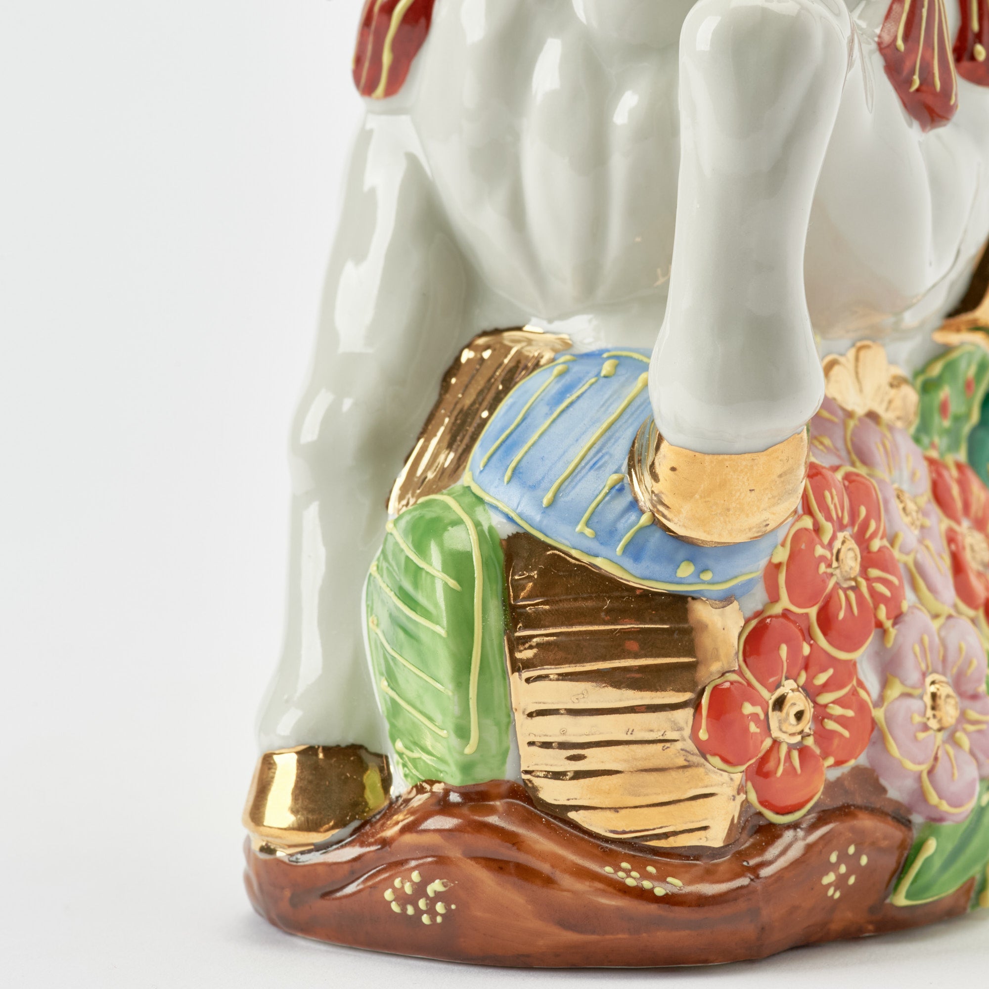 Horse with Pine, Bamboo and Plum Figurine