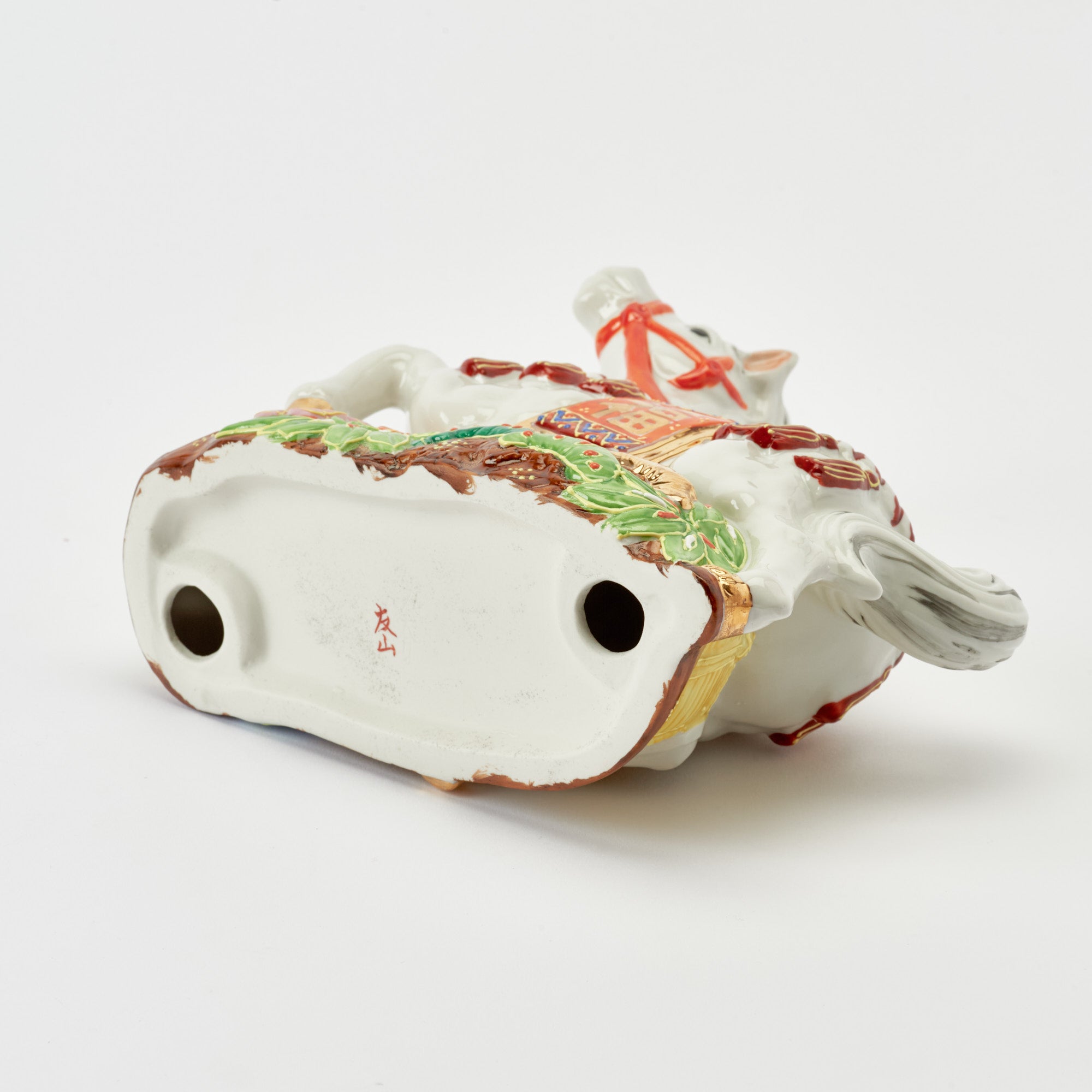 Horse with Pine, Bamboo and Plum Figurine