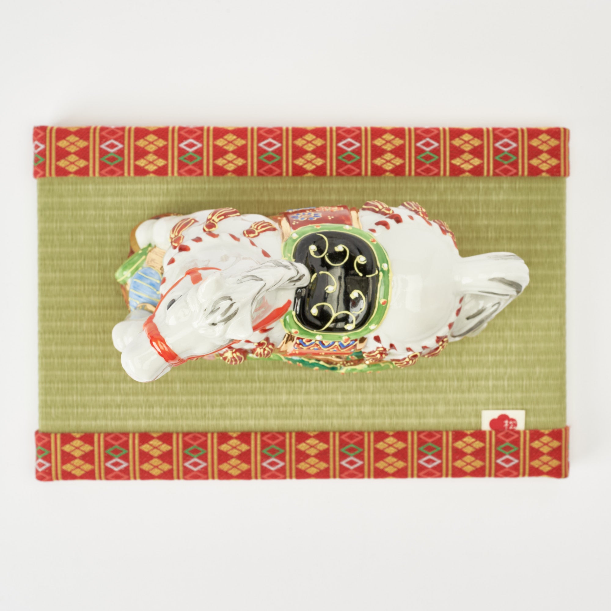 Horse with Pine, Bamboo and Plum Figurine