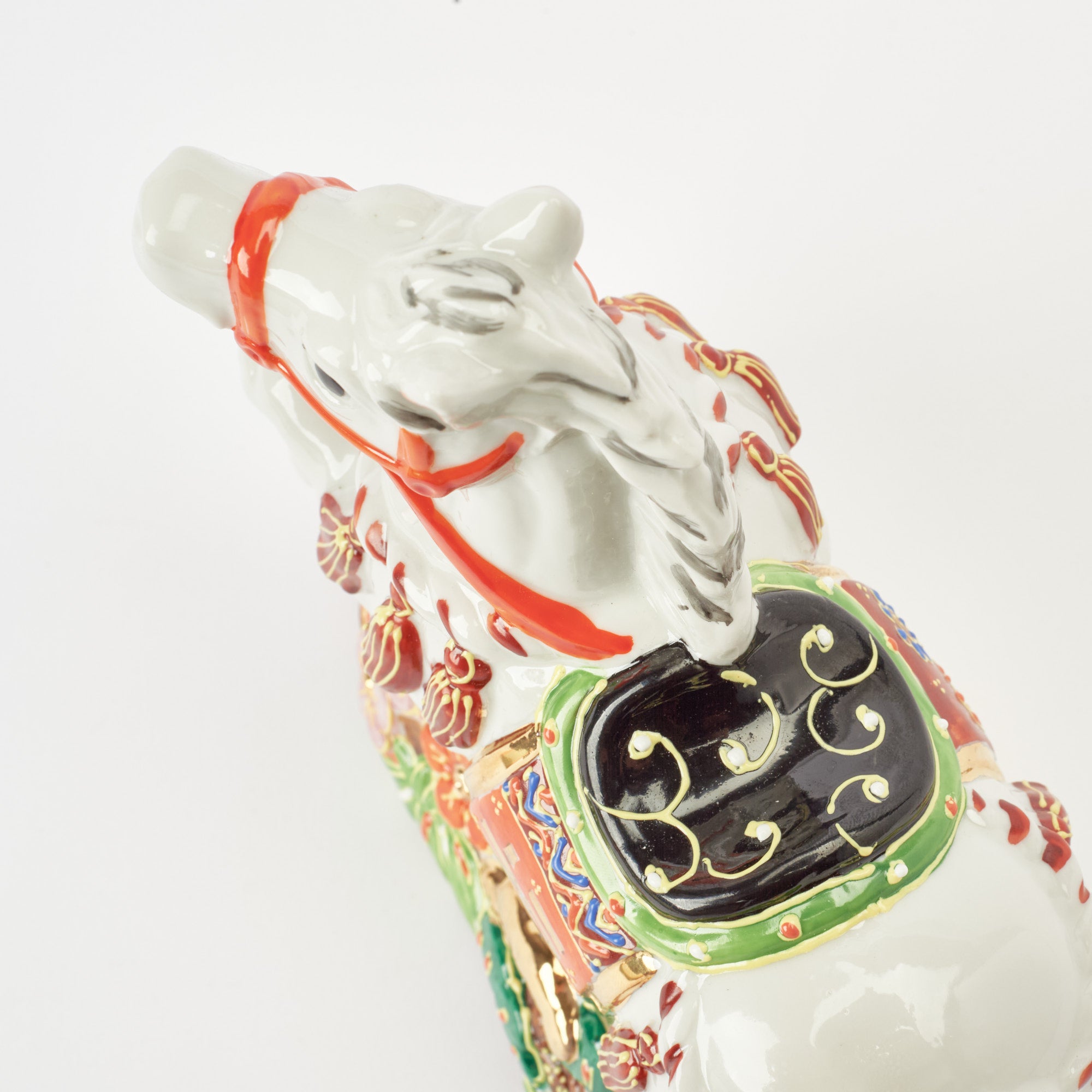 Horse with Pine, Bamboo and Plum Figurine