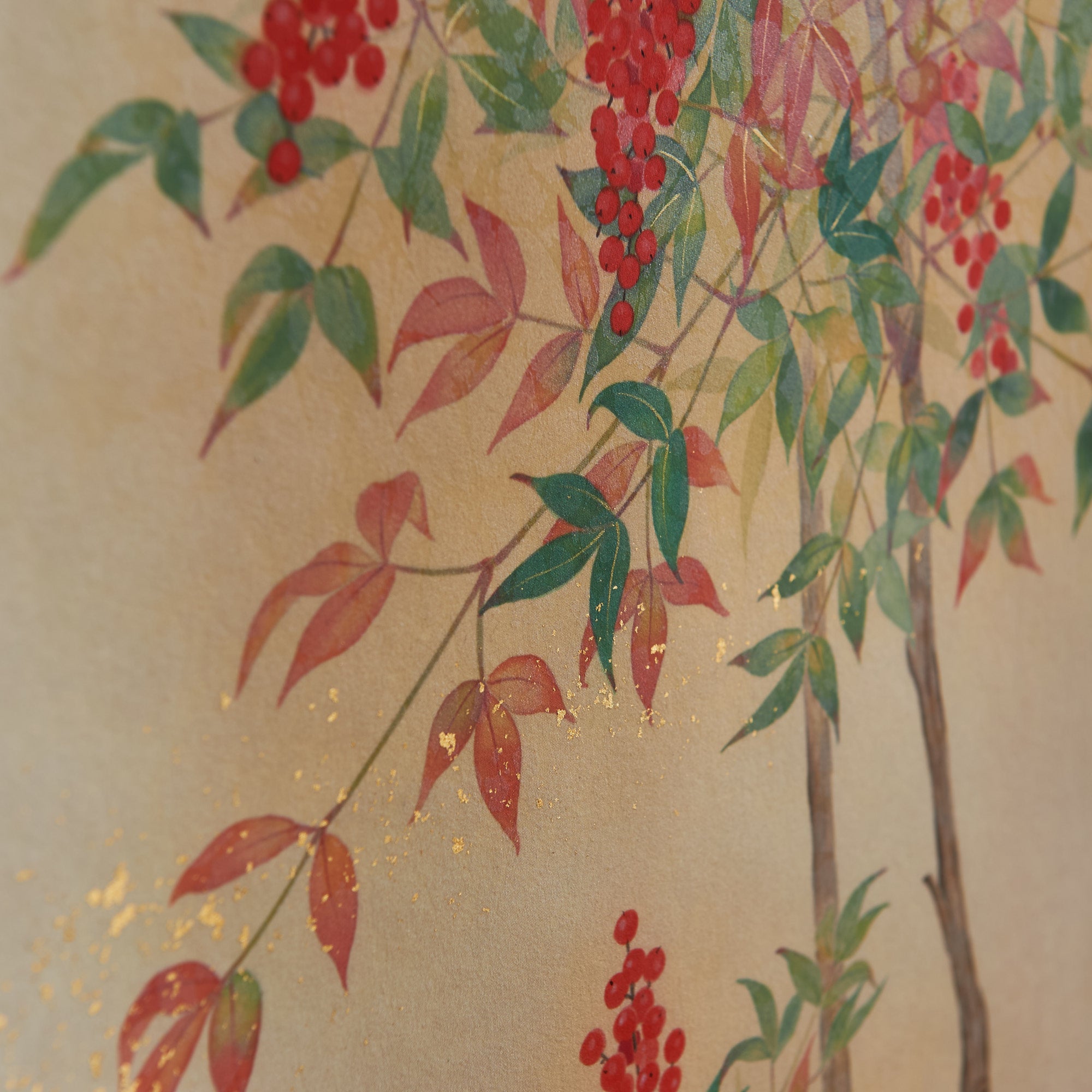 Nanten Fukuju Kakejiku Hanging Scroll