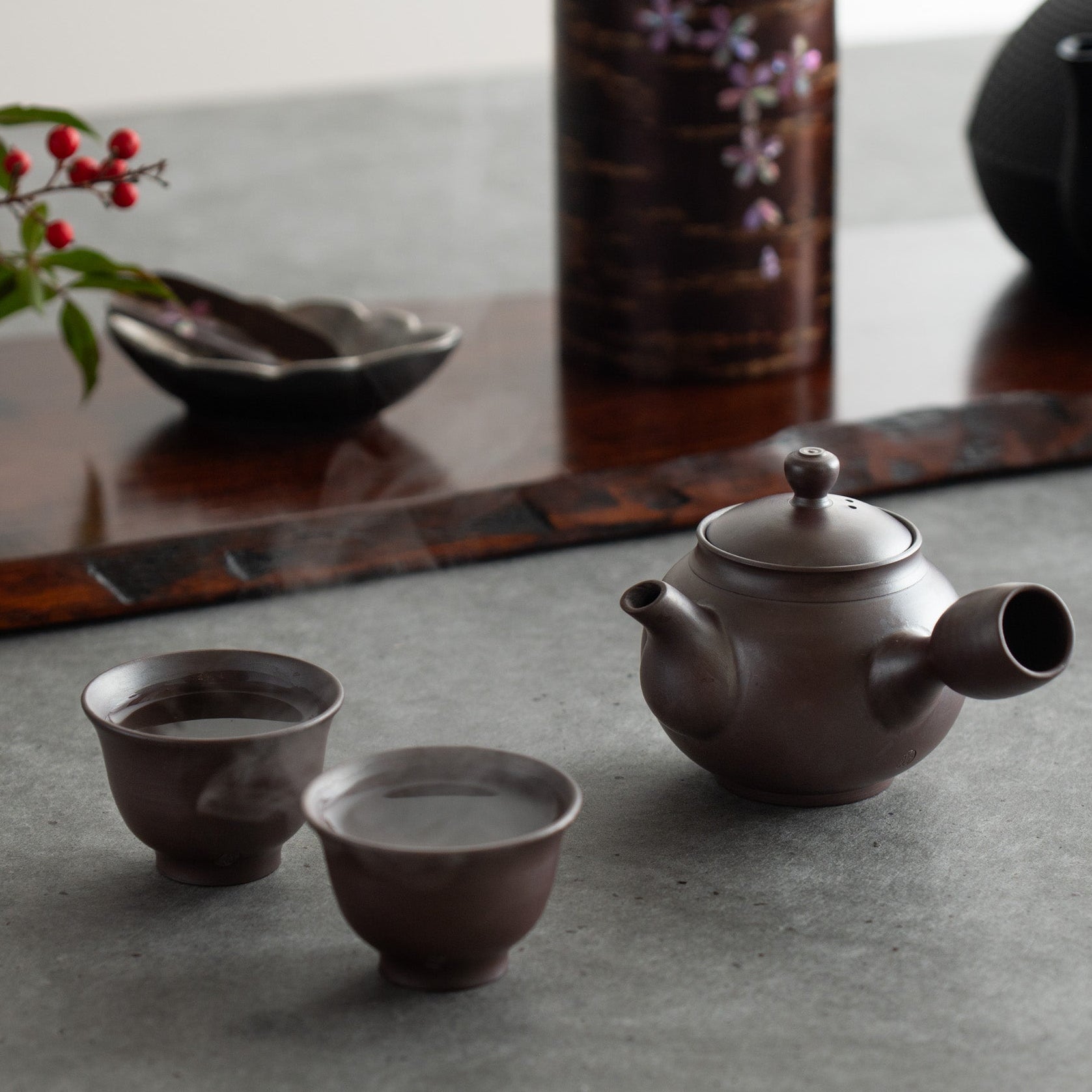 Soft-Sheen Japanese Tea Set